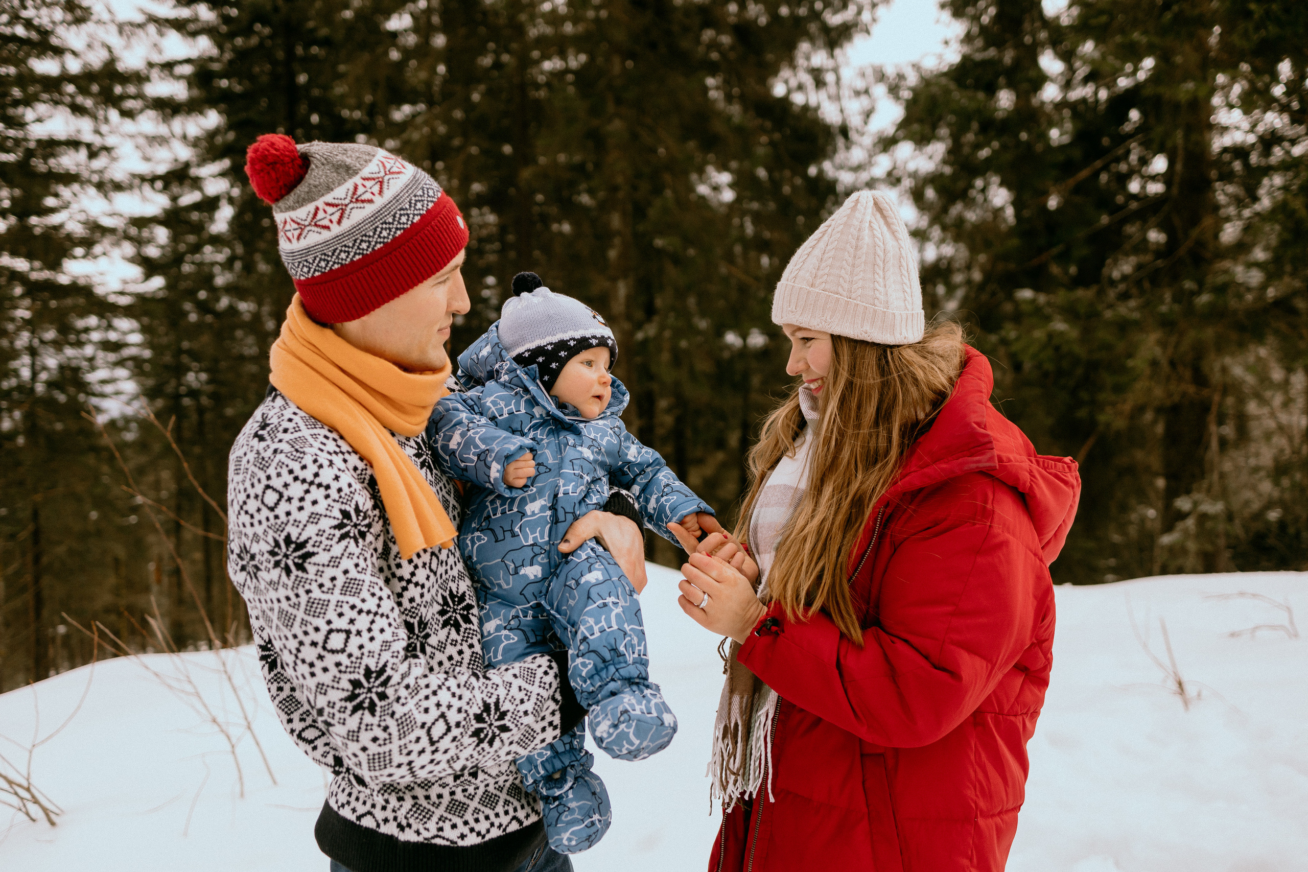 Семейная фотосессия в зимнем лесу. Maria Chistyakovа — Fotografin in Karlsruhe, Baden-Baden und Umgebung