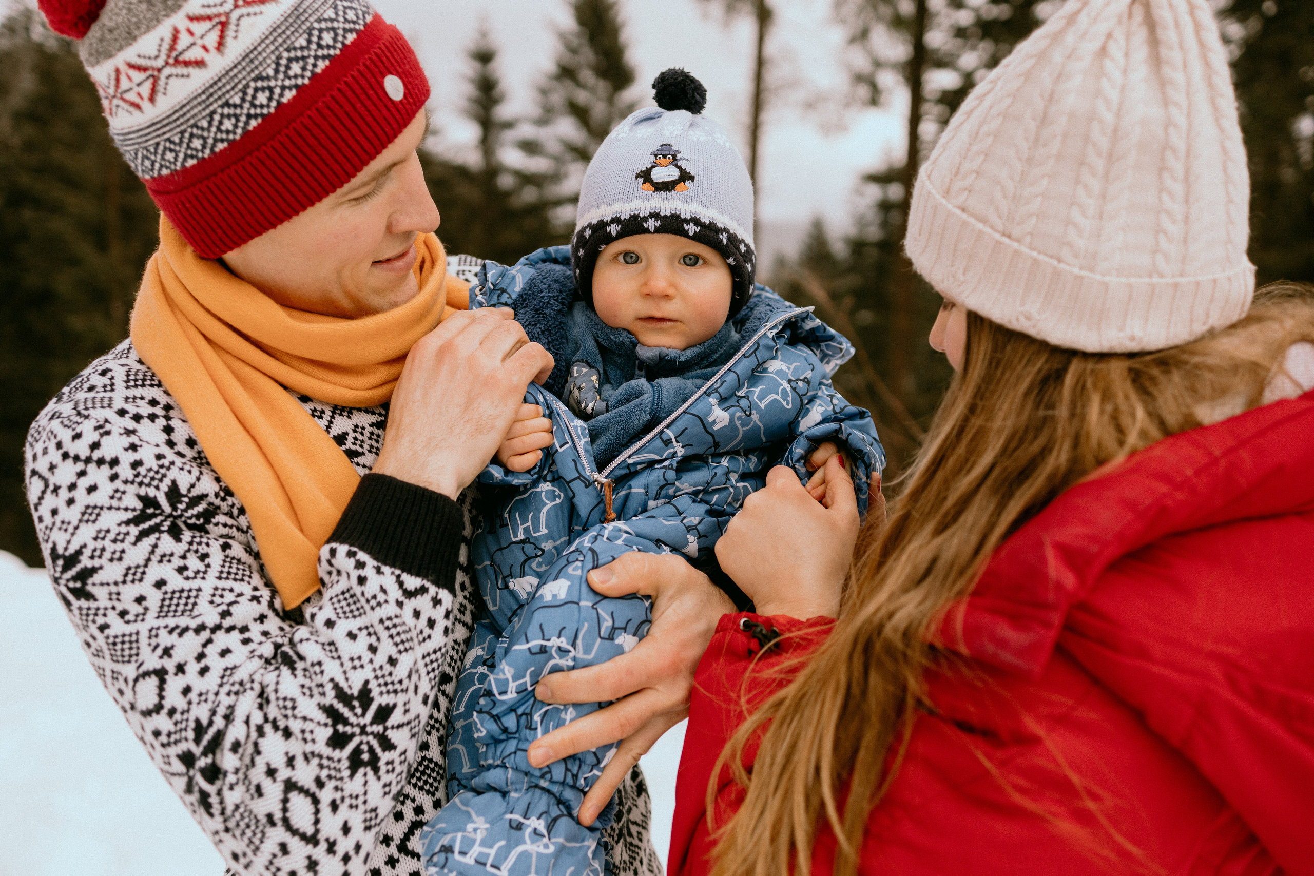 Семейная фотосессия в зимнем лесу. Maria Chistyakovа — Fotografin in Karlsruhe, Baden-Baden und Umgebung