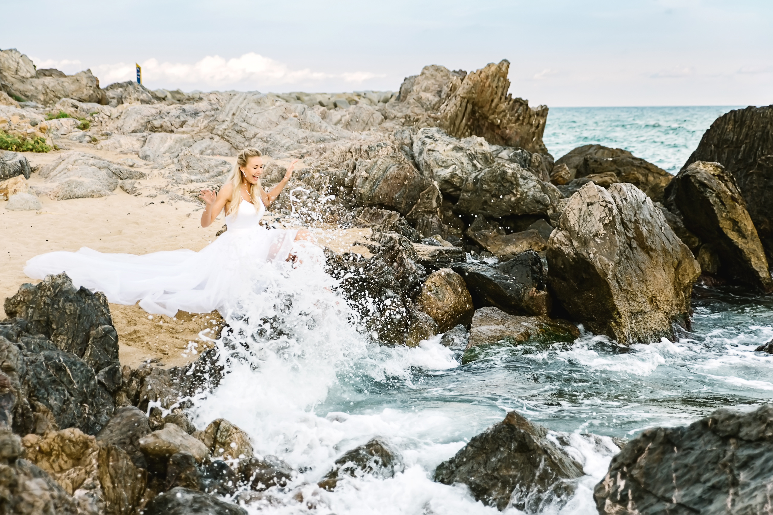Свадебная фотосессия в Тосса де Мар, побережье Коста Брава, Барселона. Фотограф в Барселоне, в Испании, по всей Европе - Андрей Пасечник. Тел