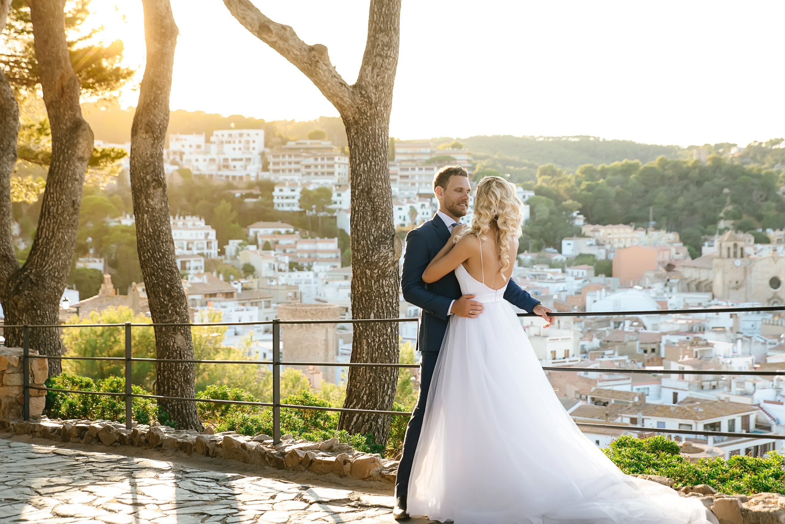 Свадебная фотосессия в Тосса де Мар, побережье Коста Брава, Барселона. Фотограф в Барселоне, в Испании, по всей Европе - Андрей Пасечник. Тел