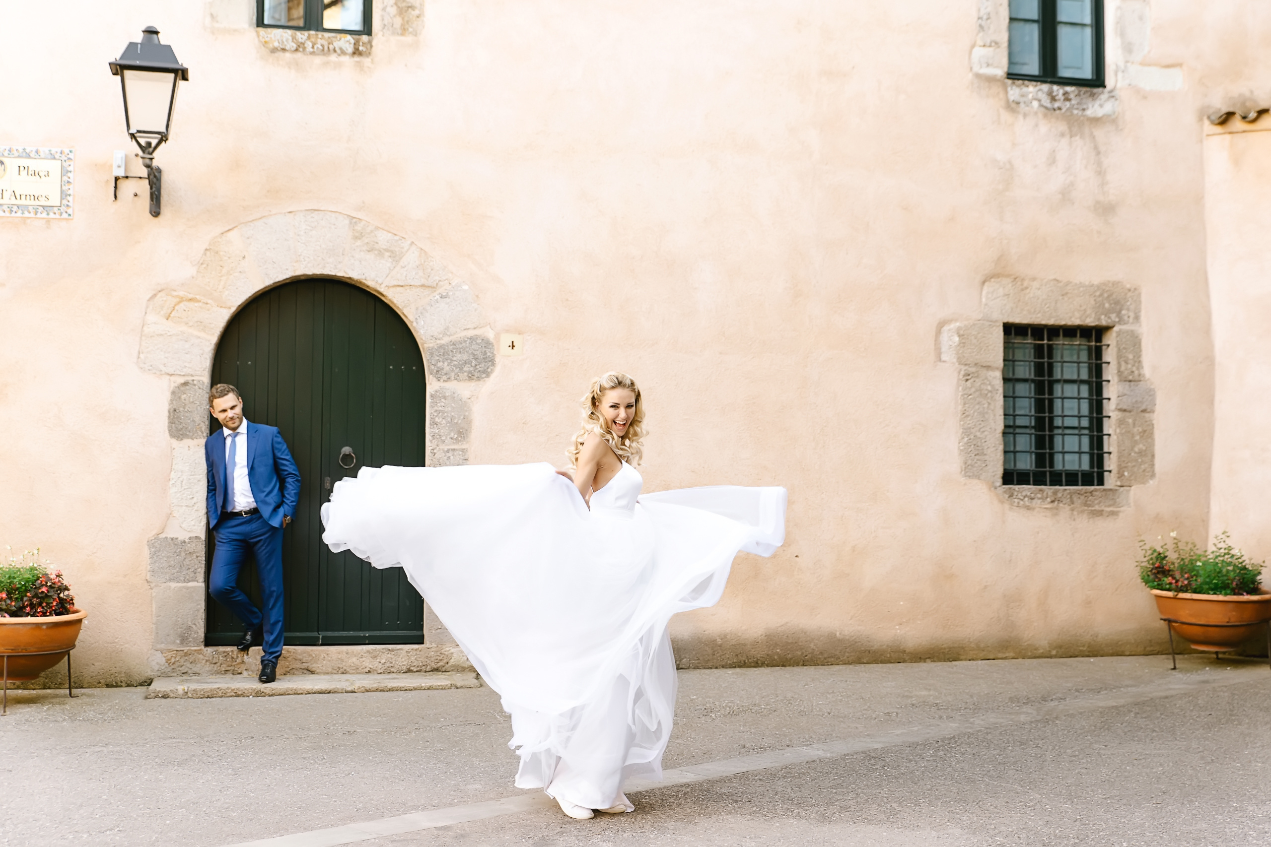 Свадебная фотосессия в Тосса де Мар, побережье Коста Брава, Барселона. Фотограф в Барселоне, в Испании, по всей Европе - Андрей Пасечник. Тел