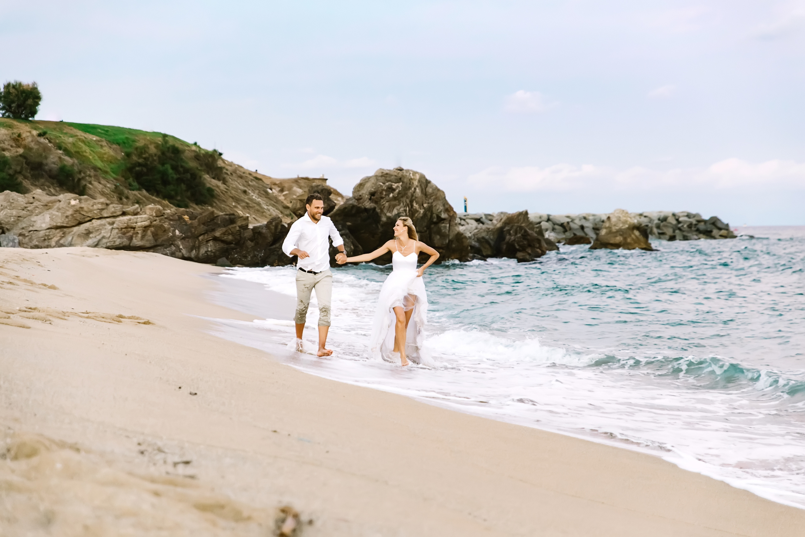 Свадебная фотосессия в Тосса де Мар, побережье Коста Брава, Барселона. Фотограф в Барселоне, в Испании, по всей Европе - Андрей Пасечник. Тел