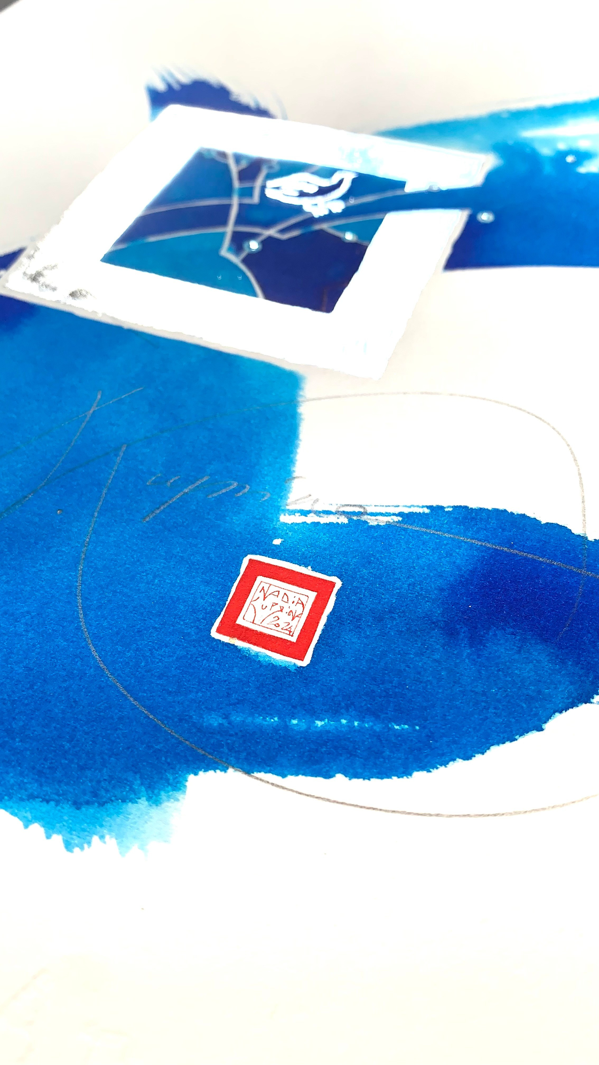 Blue Ink Silver. Nadia Kuprina. Artist