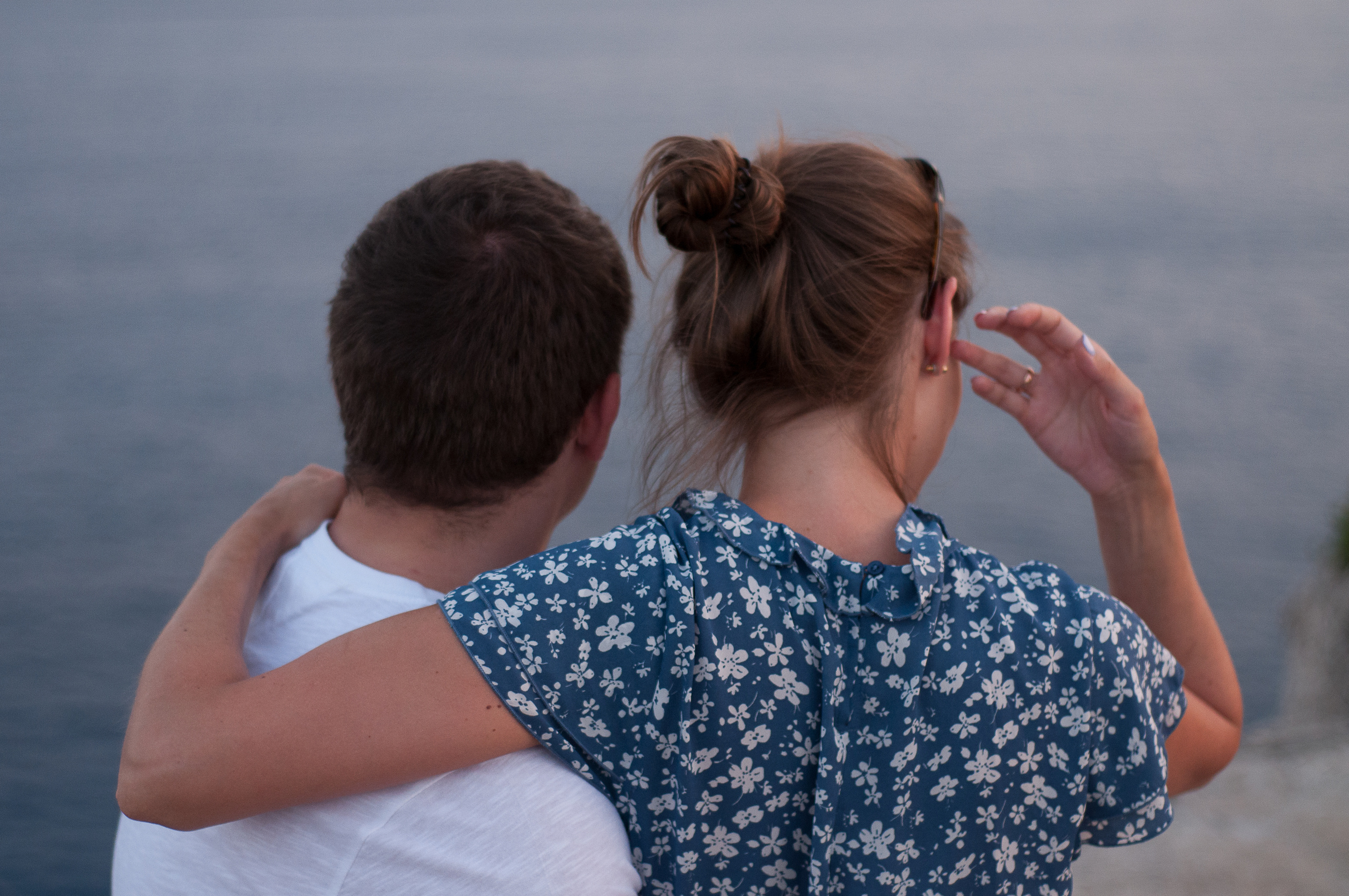 Life style. Photographer at Santorini