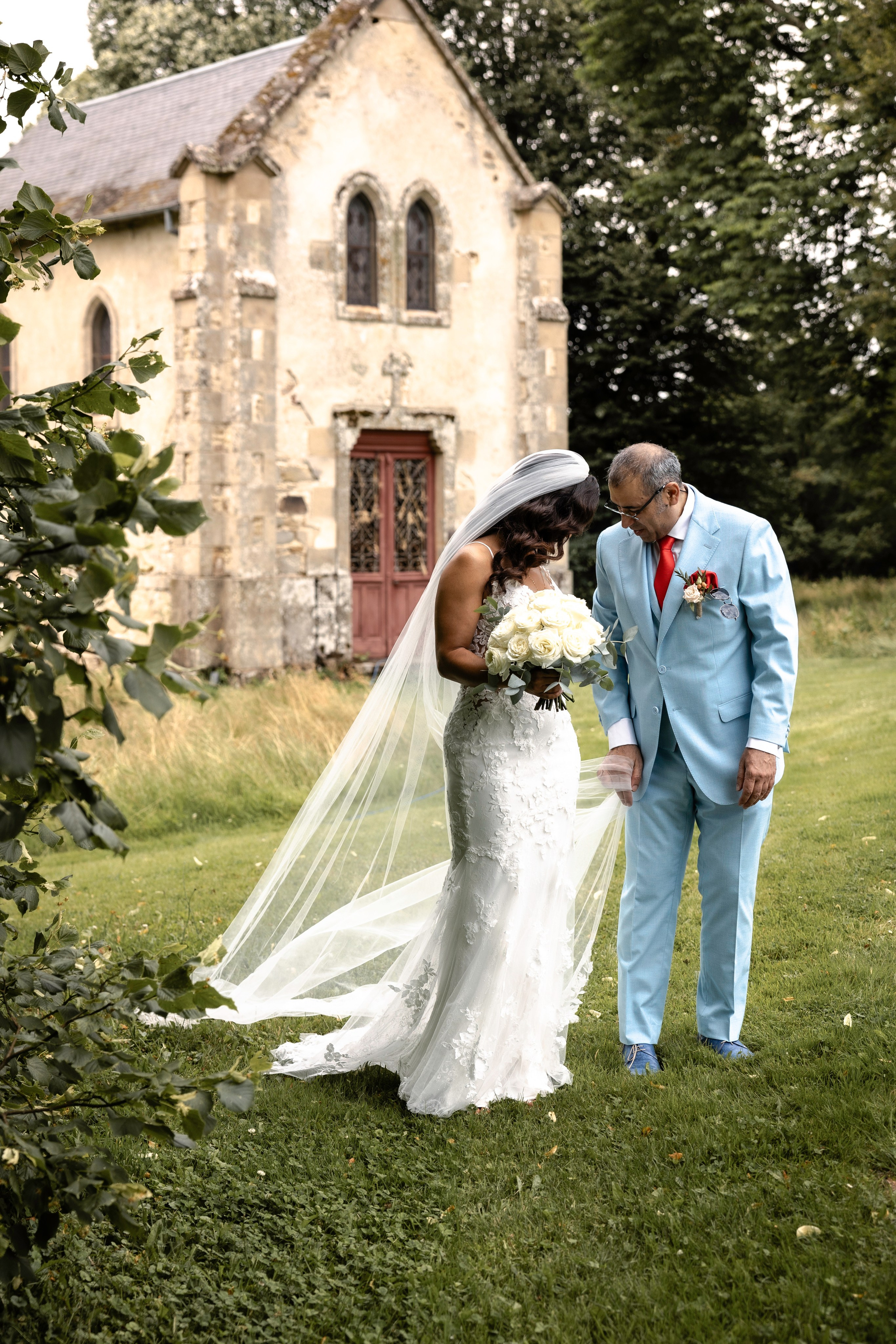 Roxane & Denis. Wedding at Abbaye du Palais, Thauron, France. June 29, 2024. Евгения Смирнова — фотограф в Тулузе и юго-западной Франции
