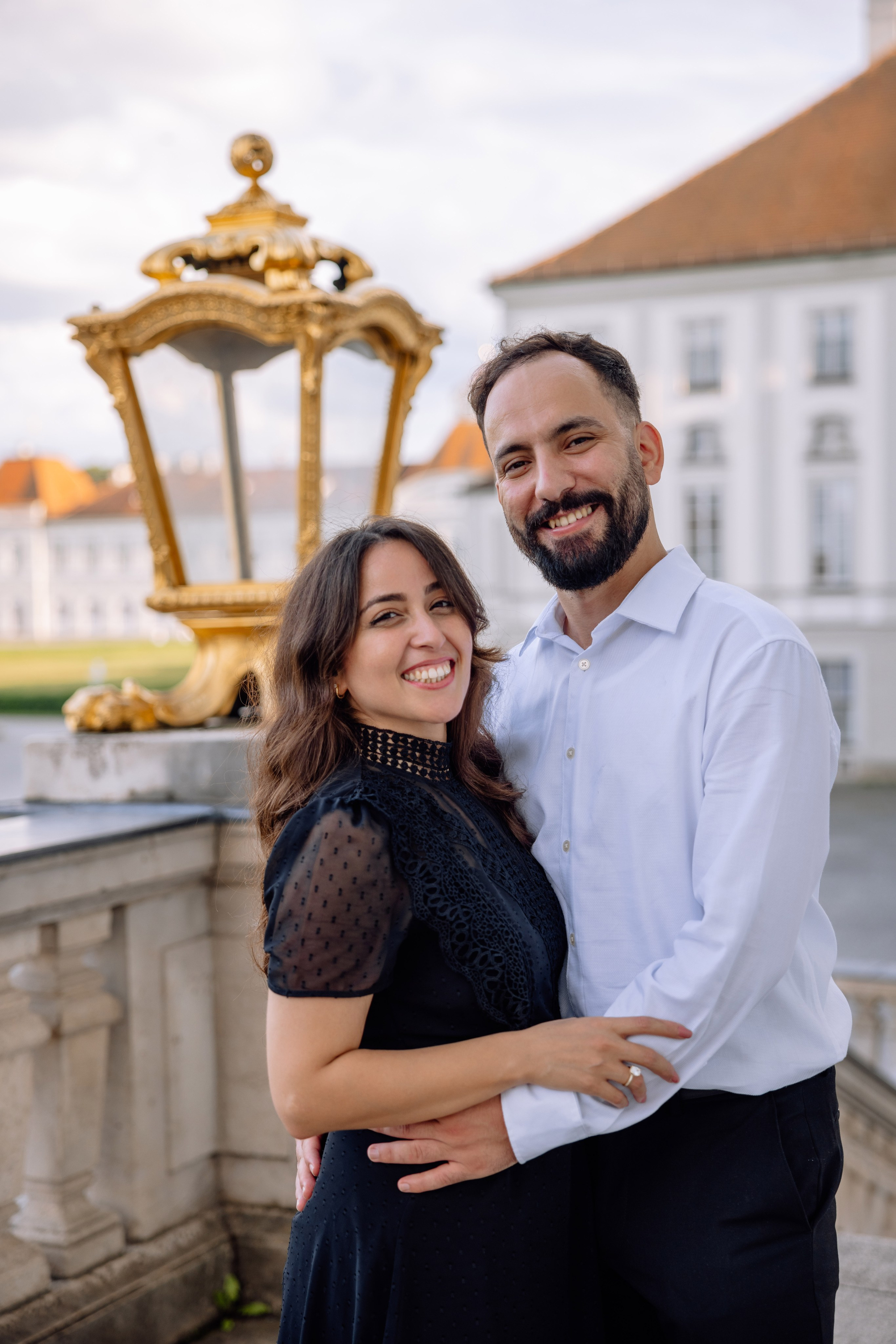 Antrag am Schloss Nymphenburg. Hochzeitsfotograf München Taufe Familienfotograf Tanja Mauke