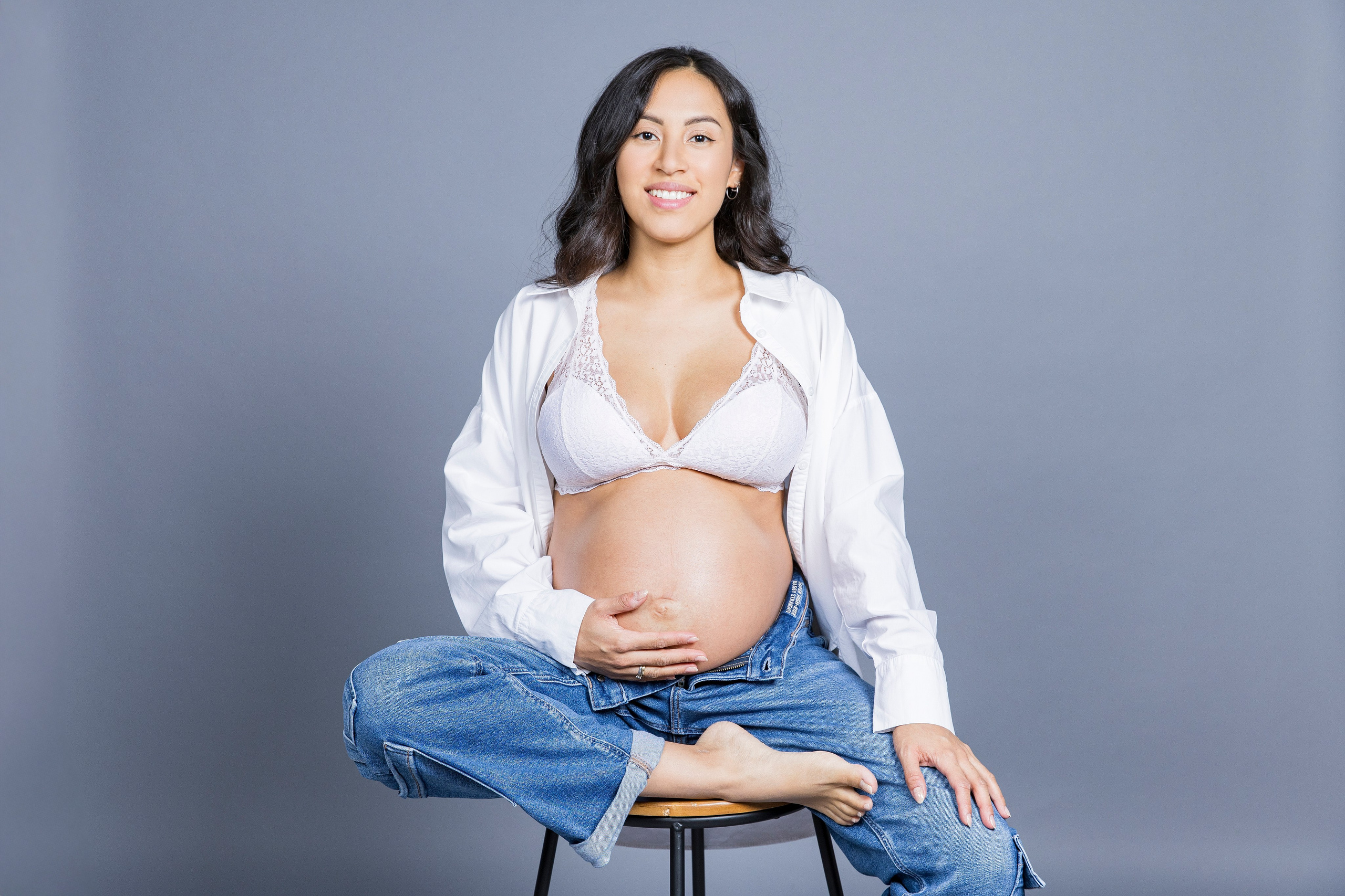 Sesiones de Fotografía de Embarazo en Madrid - Rainbox. Rainbox Estudio de Fotografía