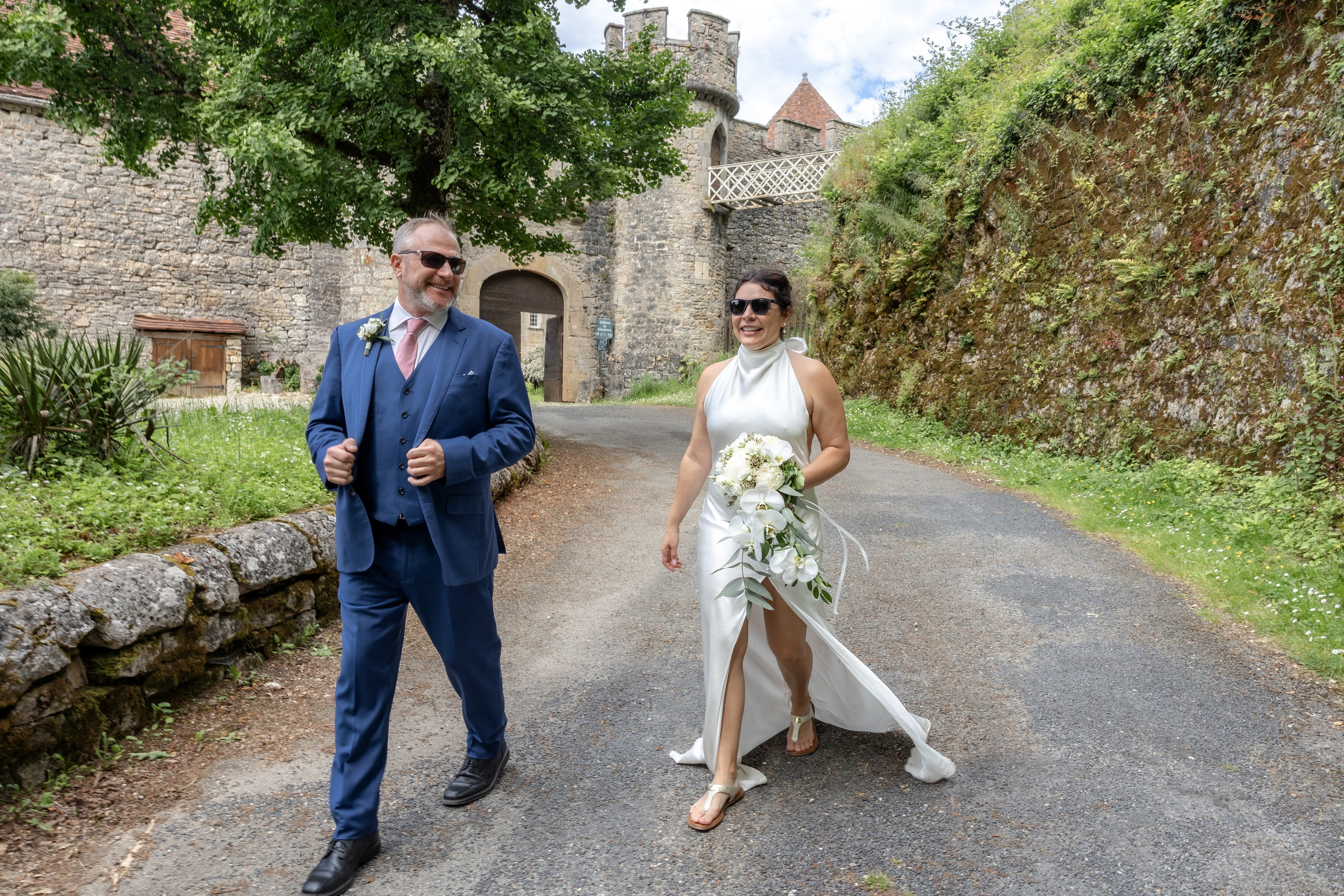 Elopement near Saint-Cirq-Lapopie. Crystal&Robert. Евгения Смирнова — фотограф в Тулузе и юго-западной Франции