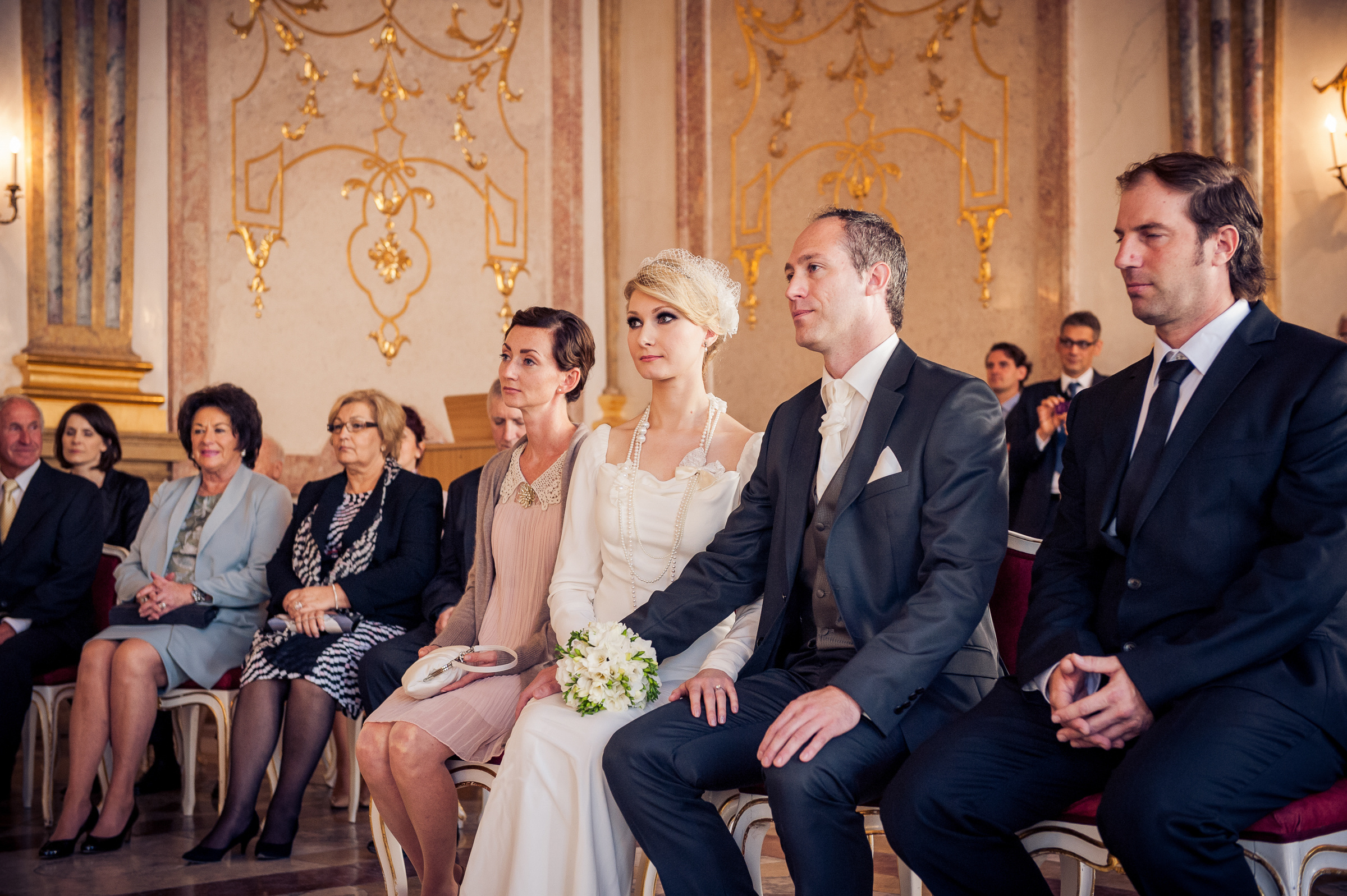 Traumhochzeit im Marmorsaal Schloss Mirabell - Salzburg. Hochzeitsfotograf München - Olga Boyko Hochzeitsreportage