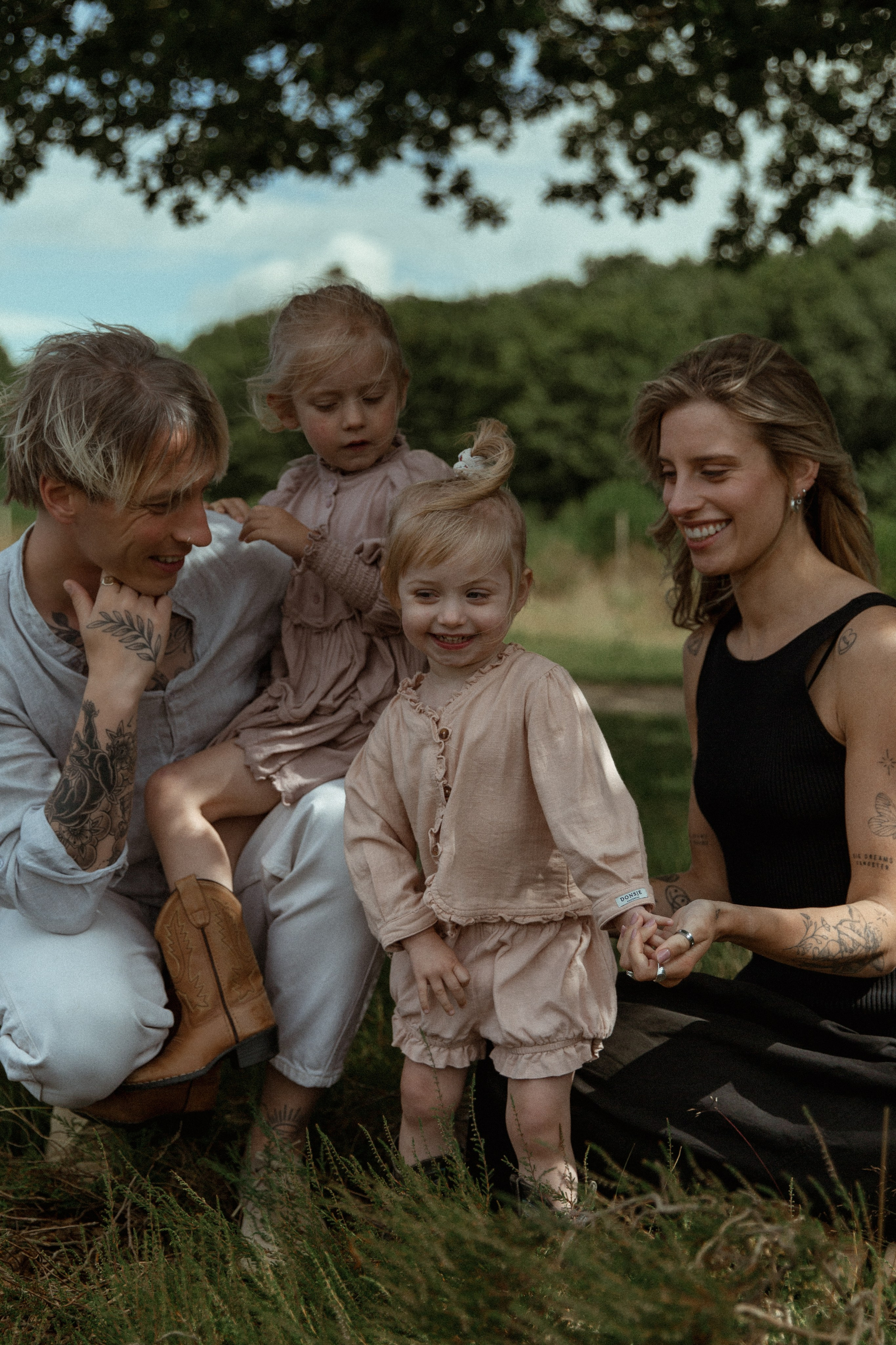 Family hugs. True self