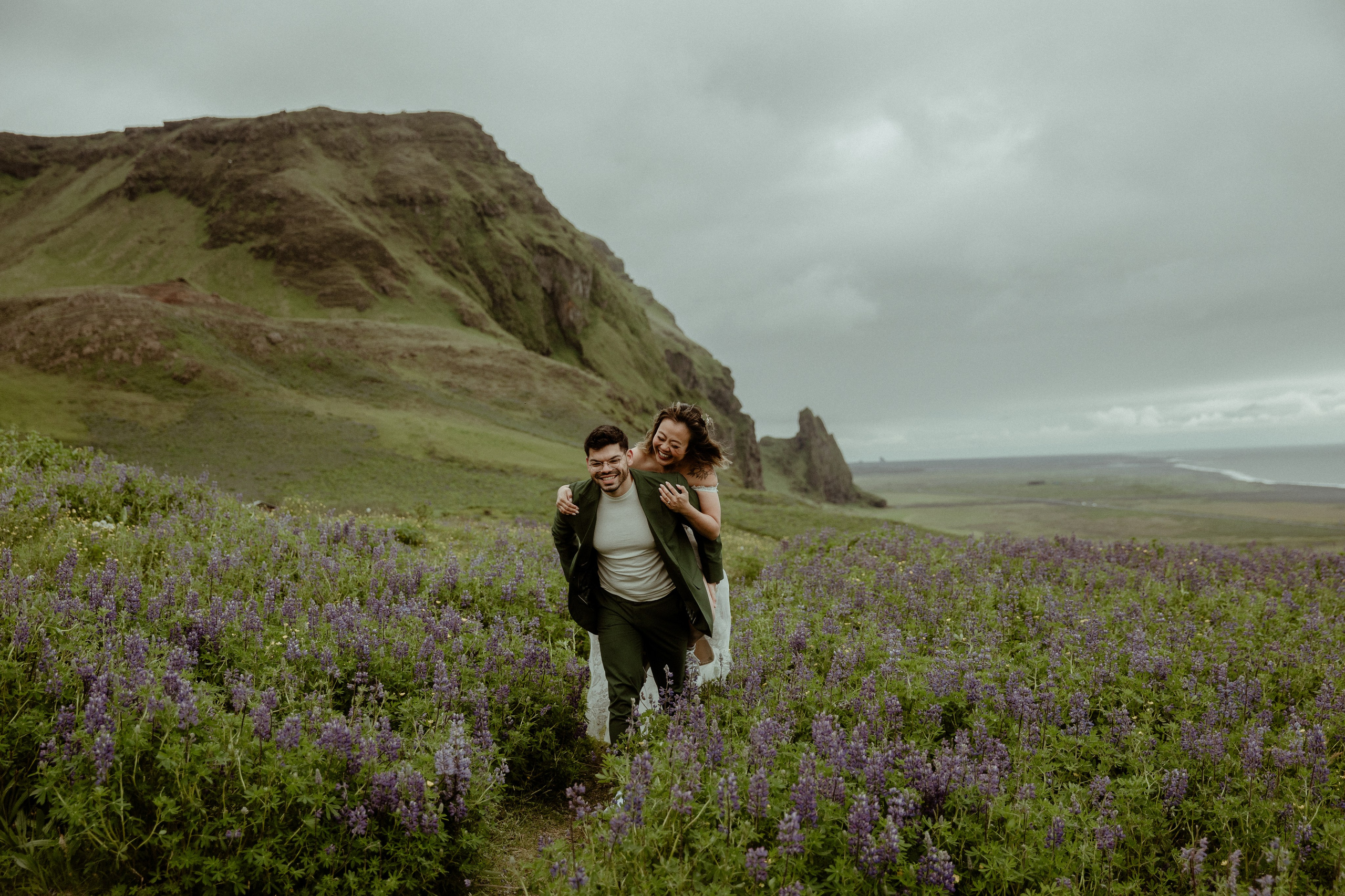Elopement at Kvernufoss Waterfall. Iceland elopement photo and video | Nikolaichik Photo