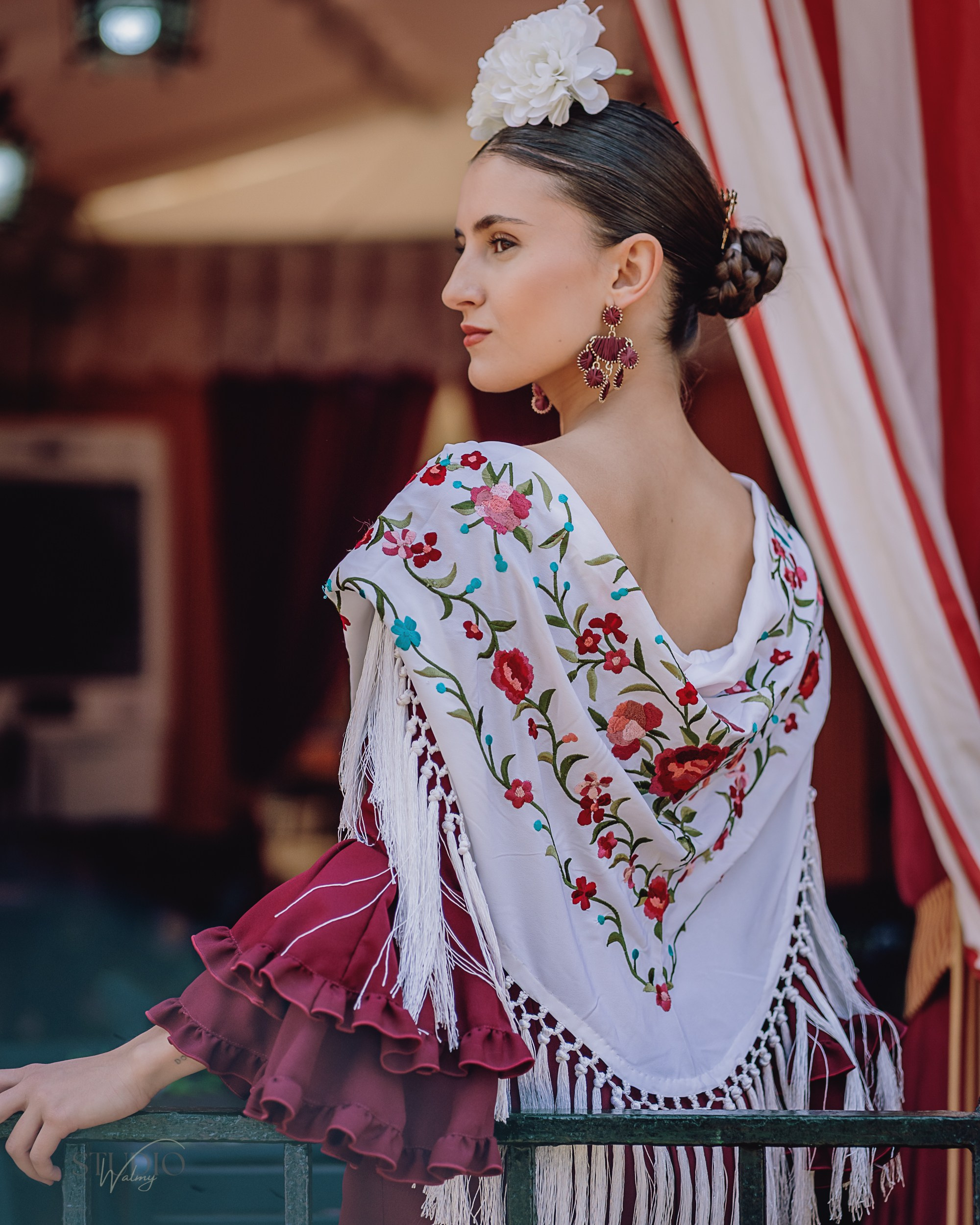 Sesión de fotos en feria de Abril de Sevilla. Inicio