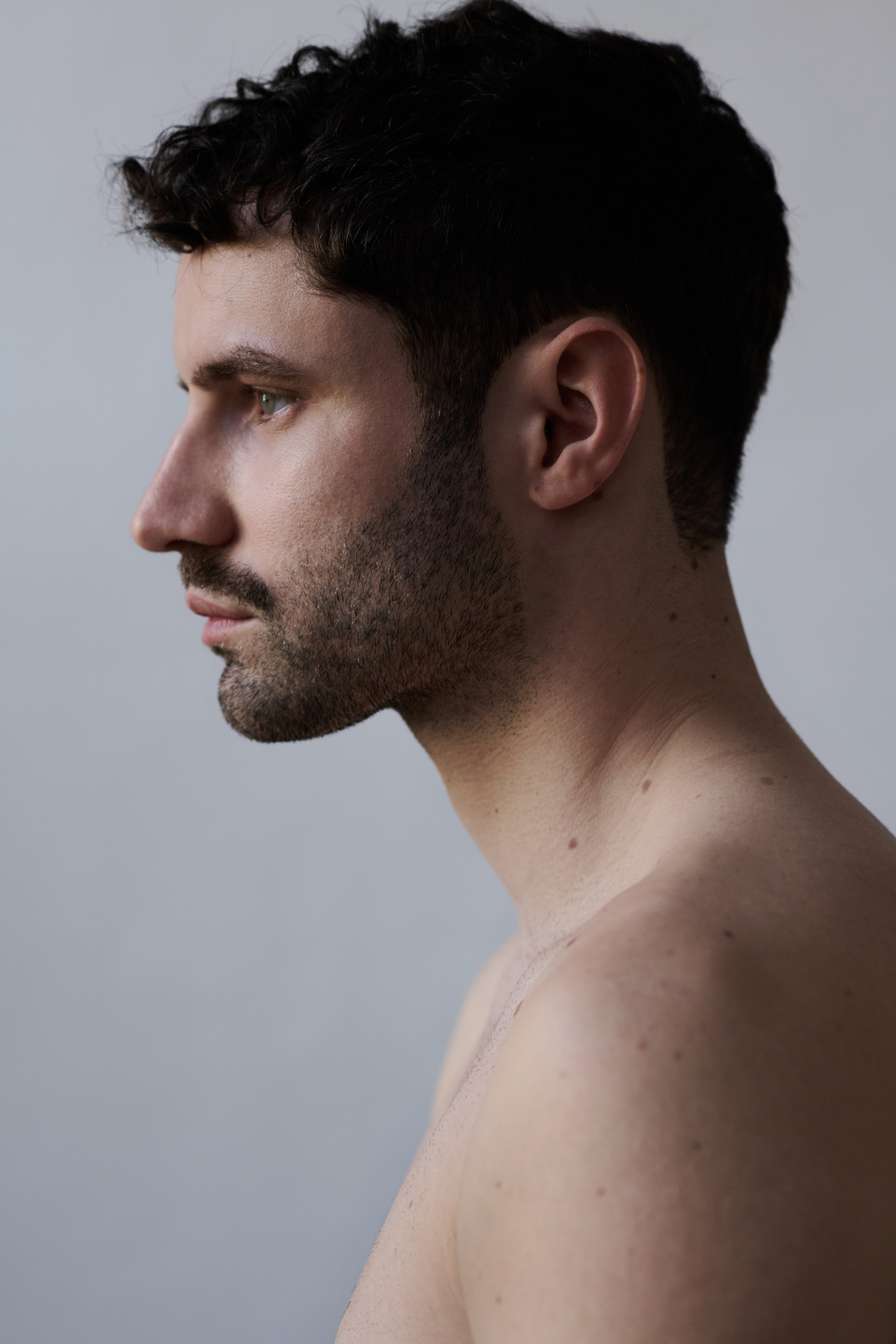 Portrait photography of a young film director and actor photo shoot in a studio in the center of Amsterdam 
