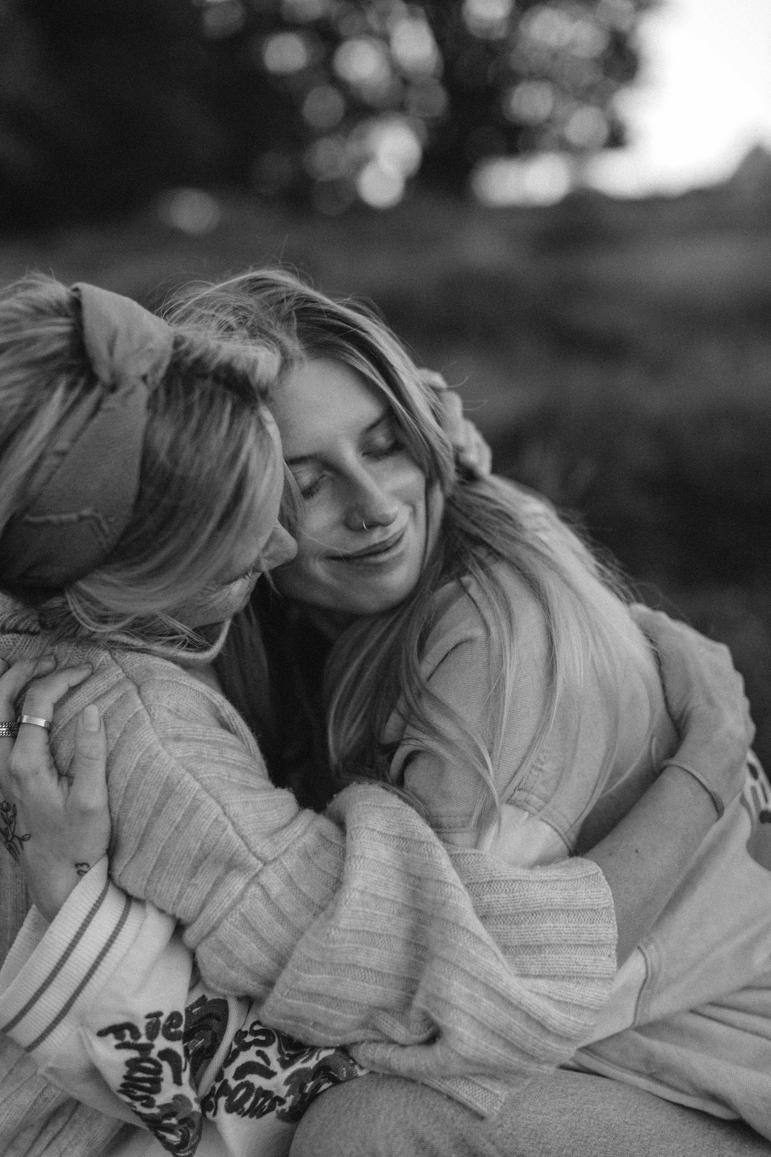 Family photoshoot in nature. True self