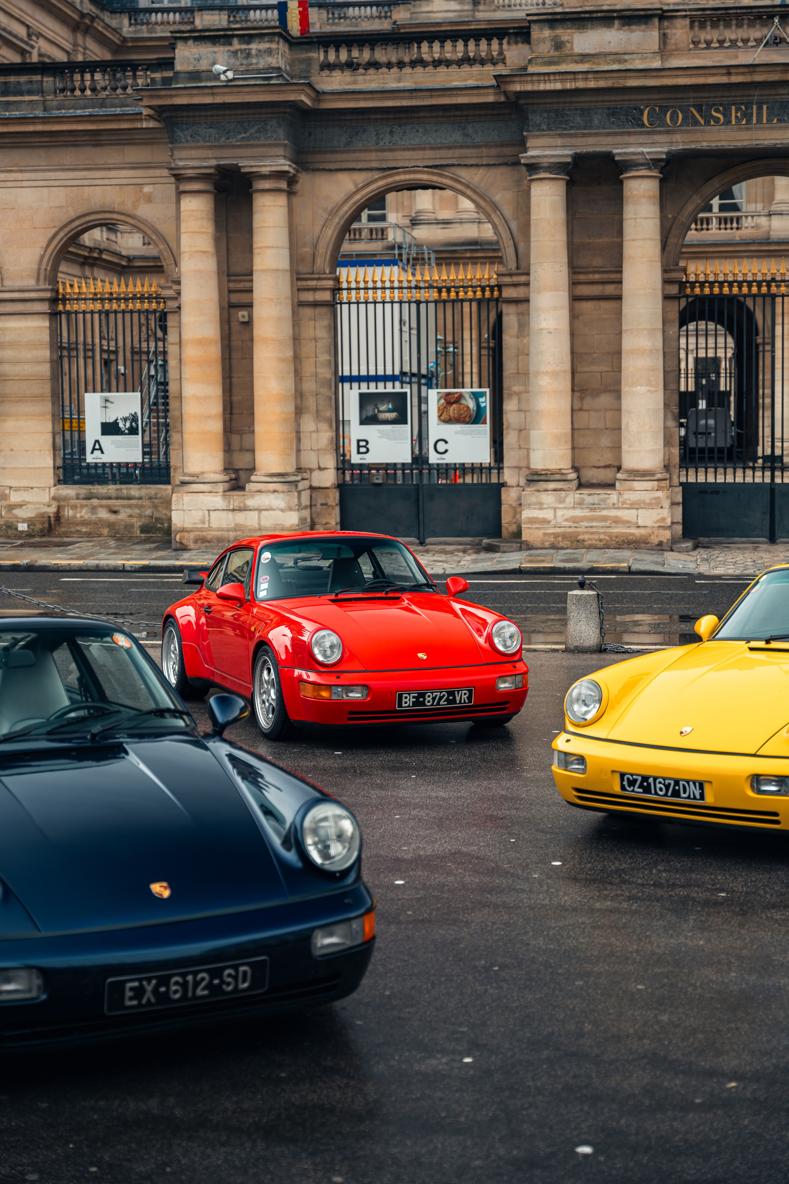 Porsches 964 Turbo. Photographe de voitures à Paris — Vitalii Motruk