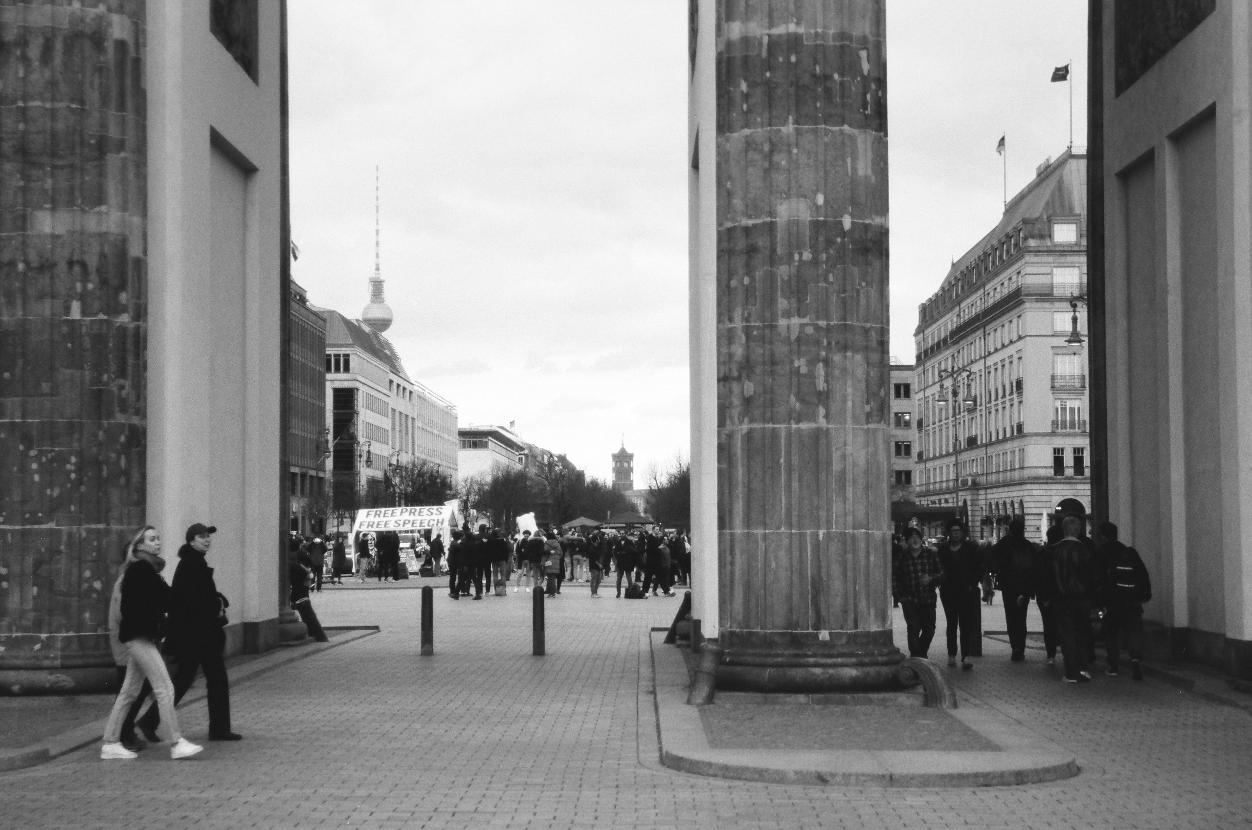 The Streets of Berlin in B&W