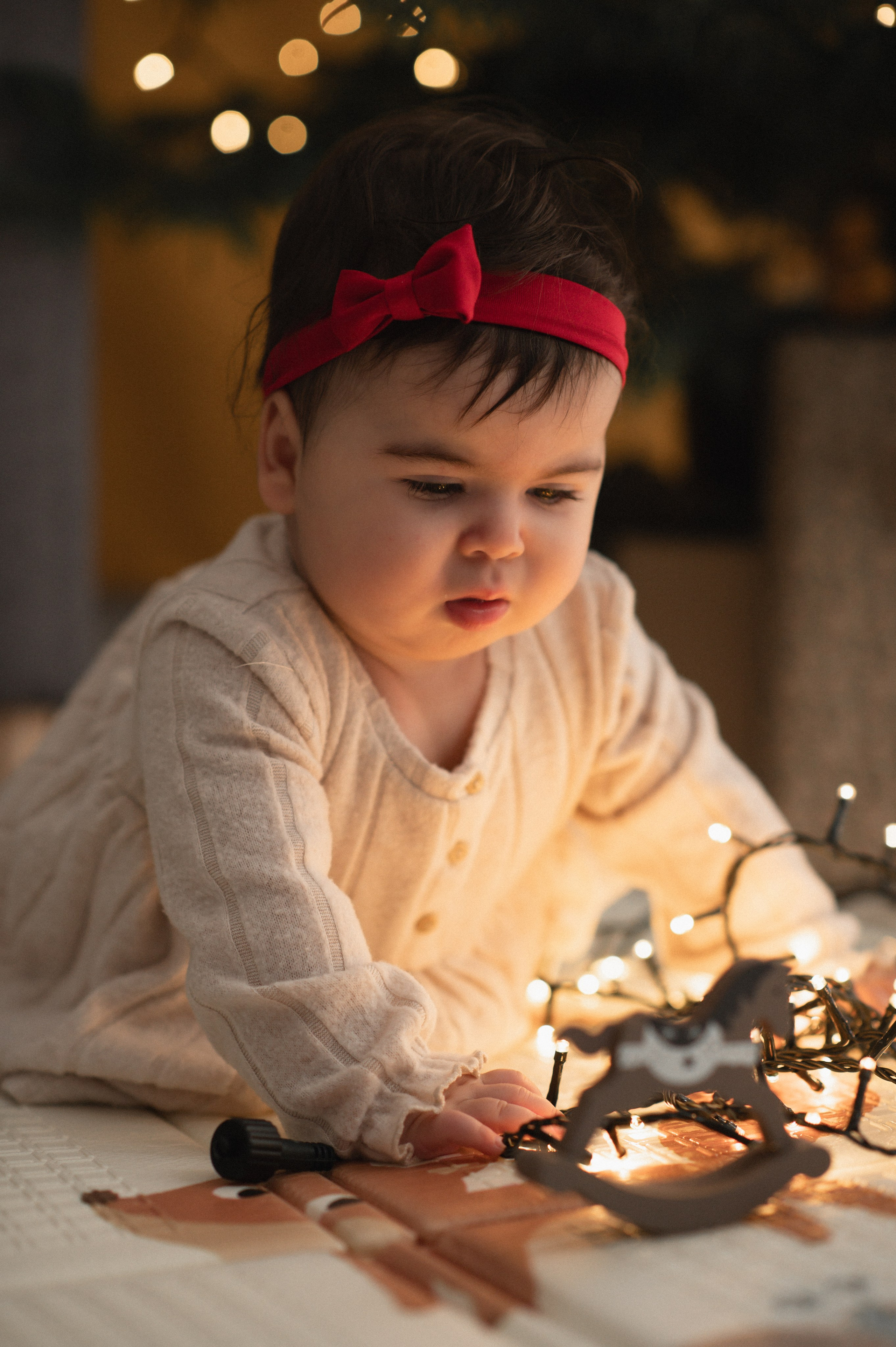 First Christmas. Family, children, portrait, and event photography in Thessaloniki