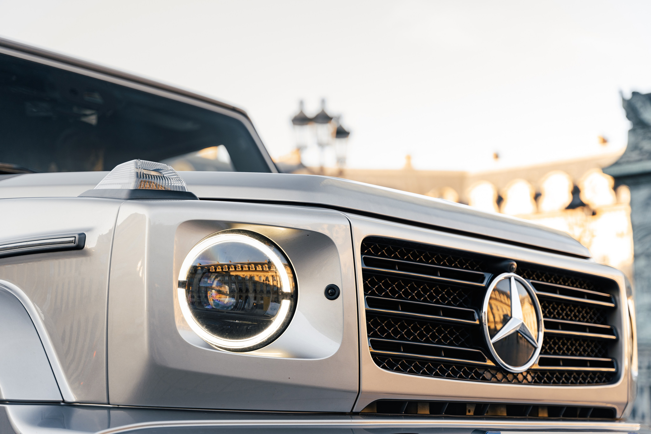 Mercedes Benz G500. Photographe de voitures à Paris — Vitalii Motruk