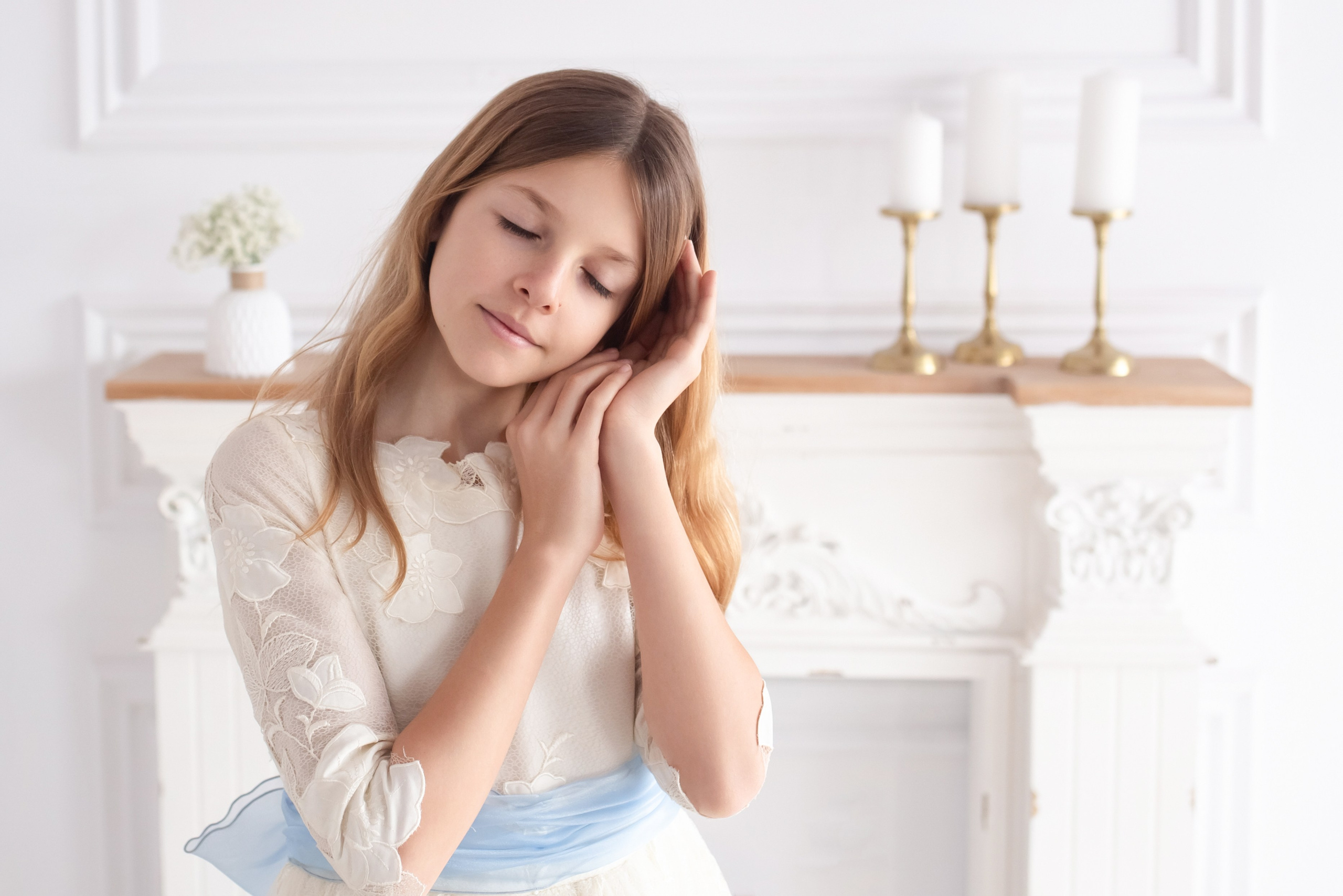 Comunión en el estudio. Fotógrafa profesional en España