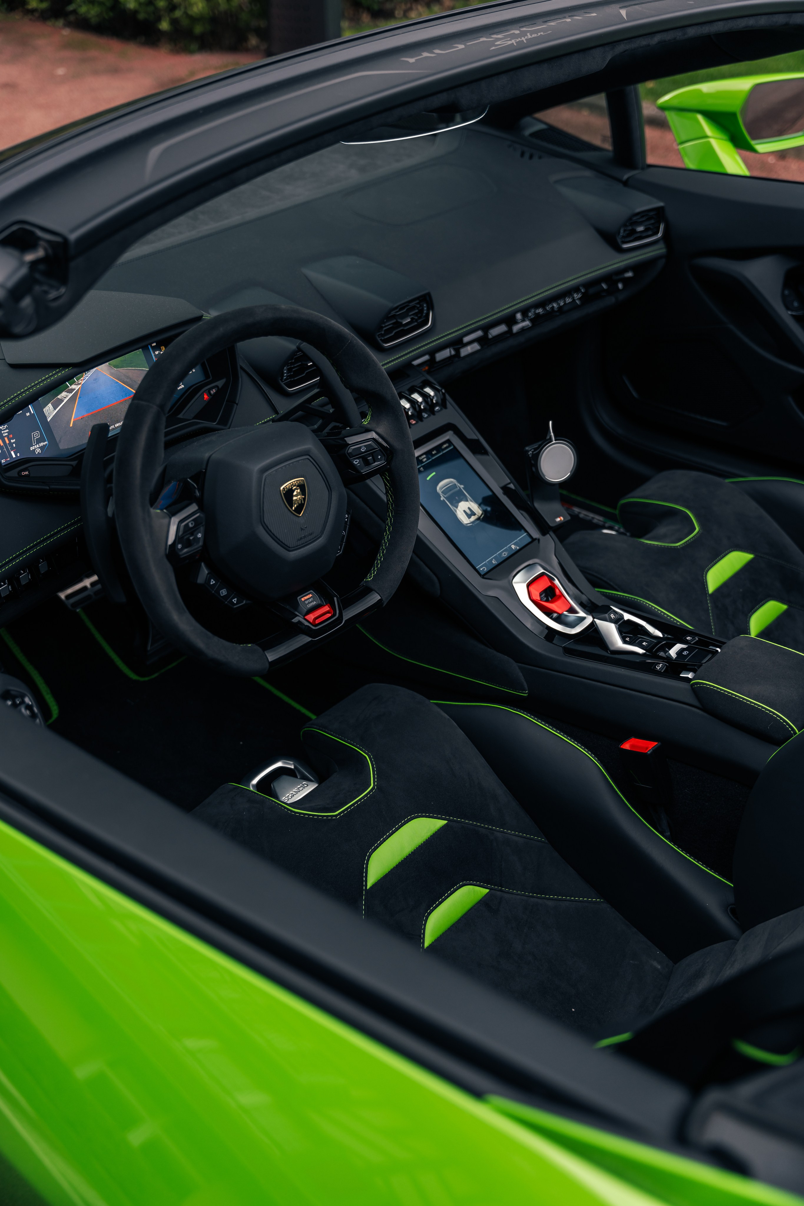 Lamborghini Huracan Evo Spyder. Photographe de voitures à Paris — Vitalii Motruk