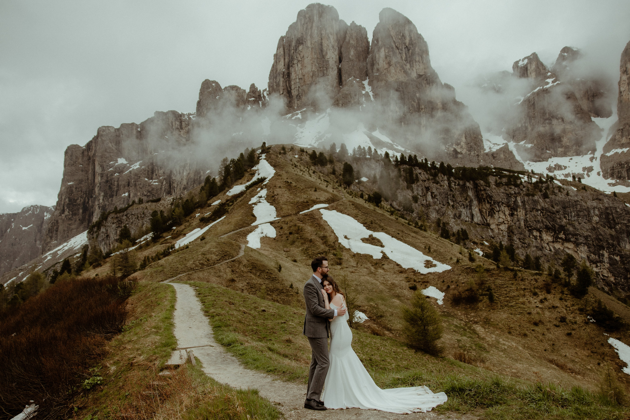 Dreamy elopement in Dolomites. Iceland elopement photo and video | Nikolaichik Photo