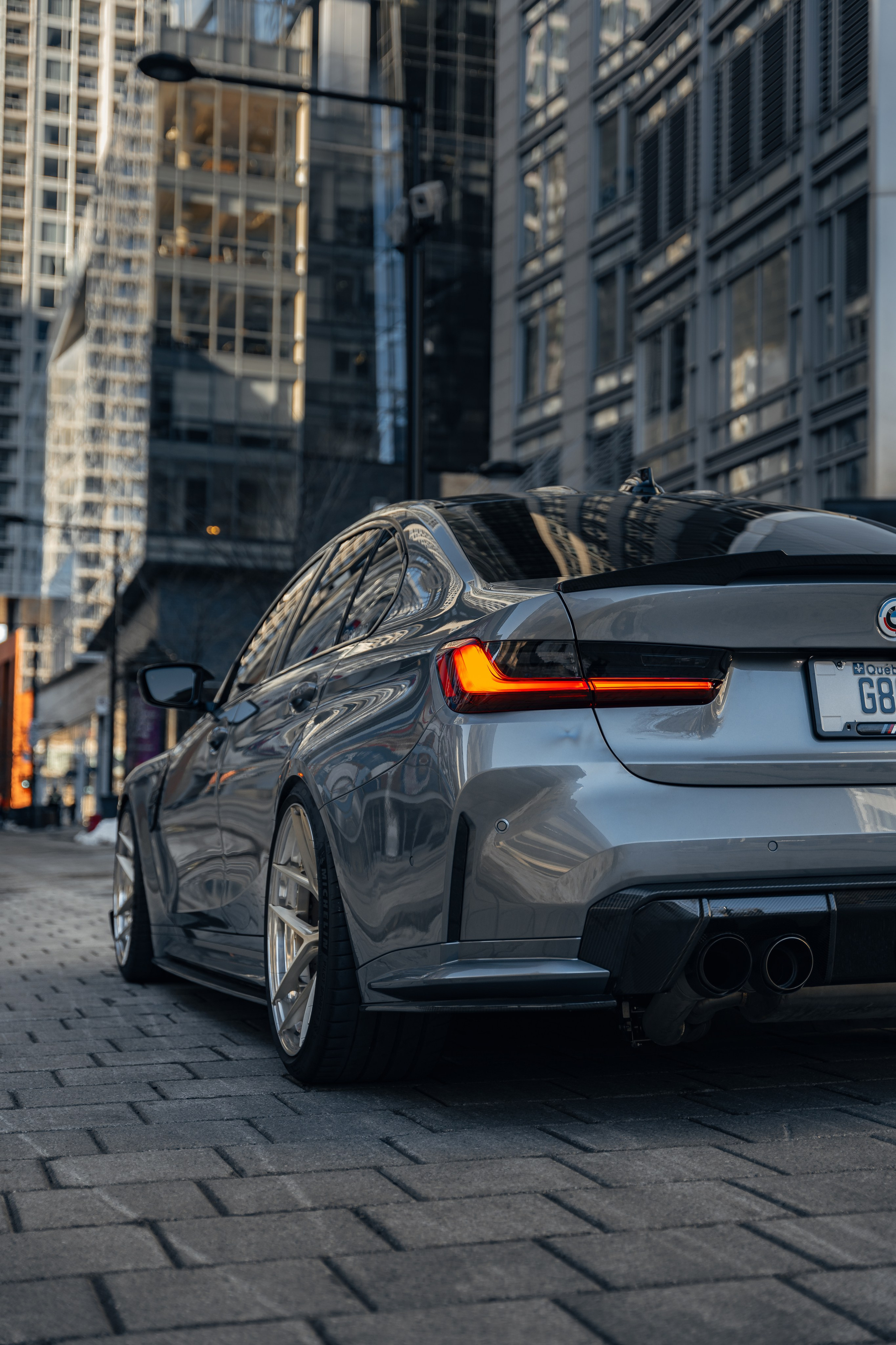 BMW M3 G80 Downtown Montreal. Photographe de voitures à Paris — Vitalii Motruk