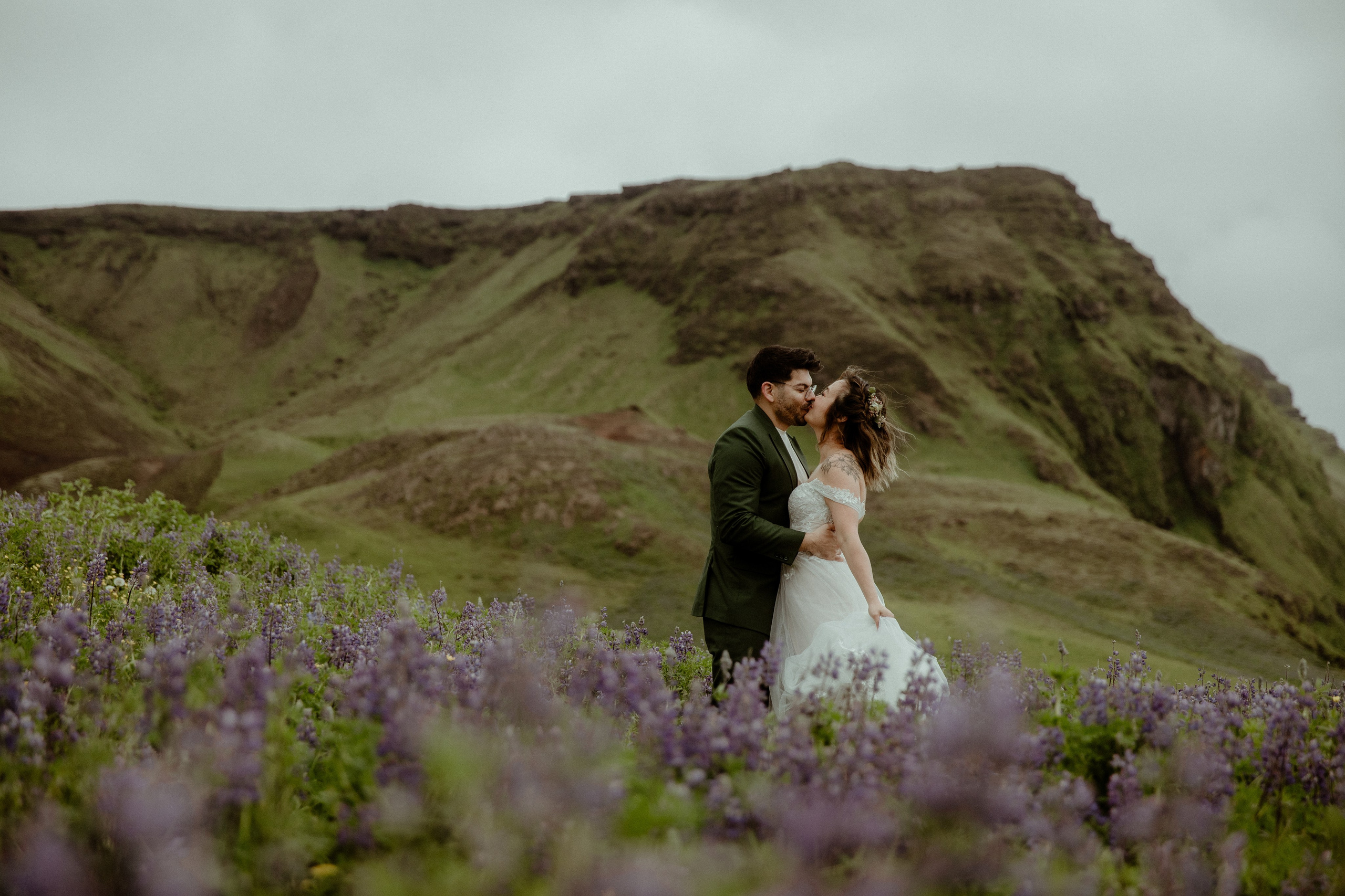 Elopement at Kvernufoss Waterfall. Iceland elopement photo and video | Nikolaichik Photo