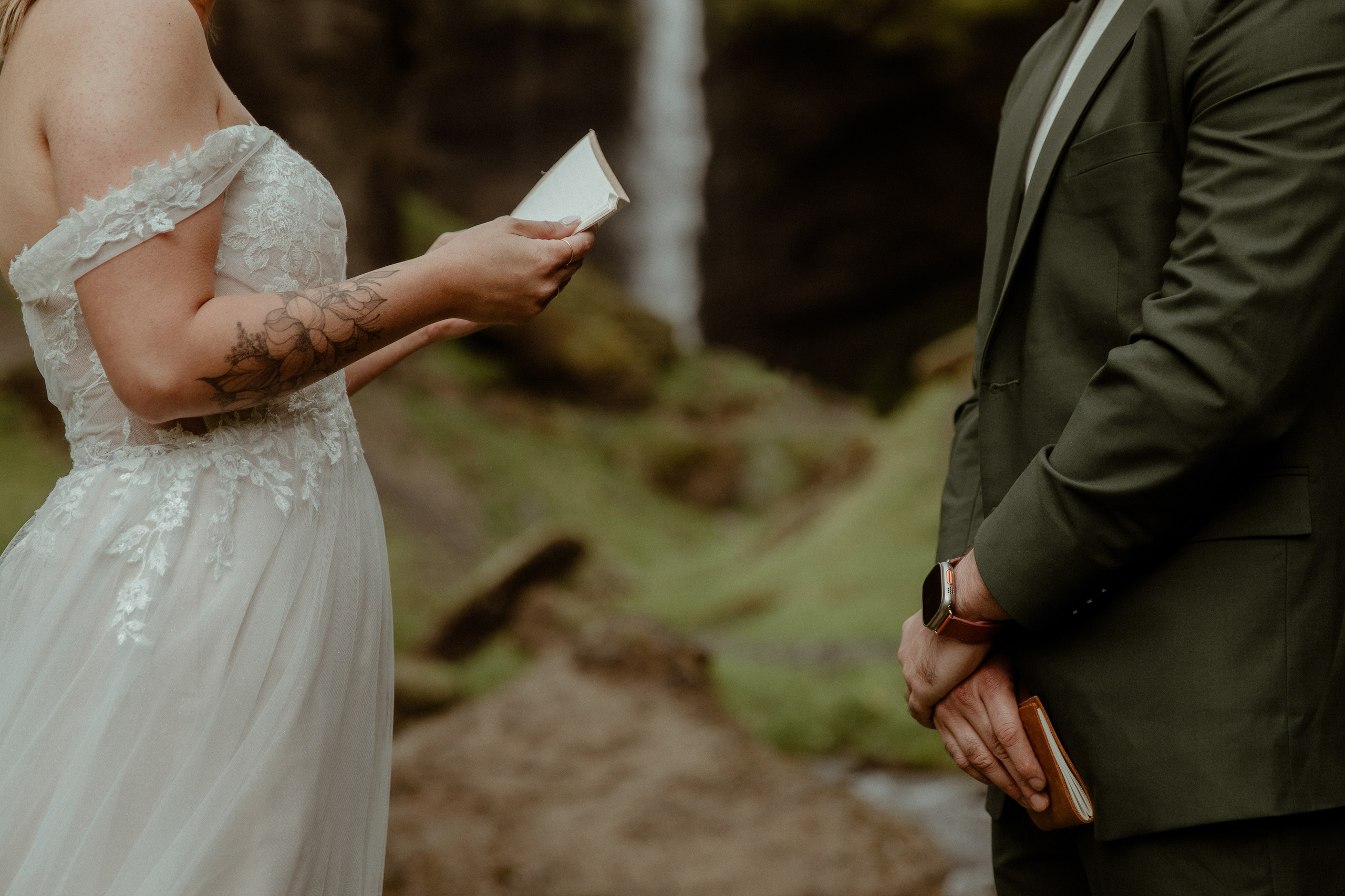 Elopement at Kvernufoss Waterfall. Iceland elopement photo and video | Nikolaichik Photo