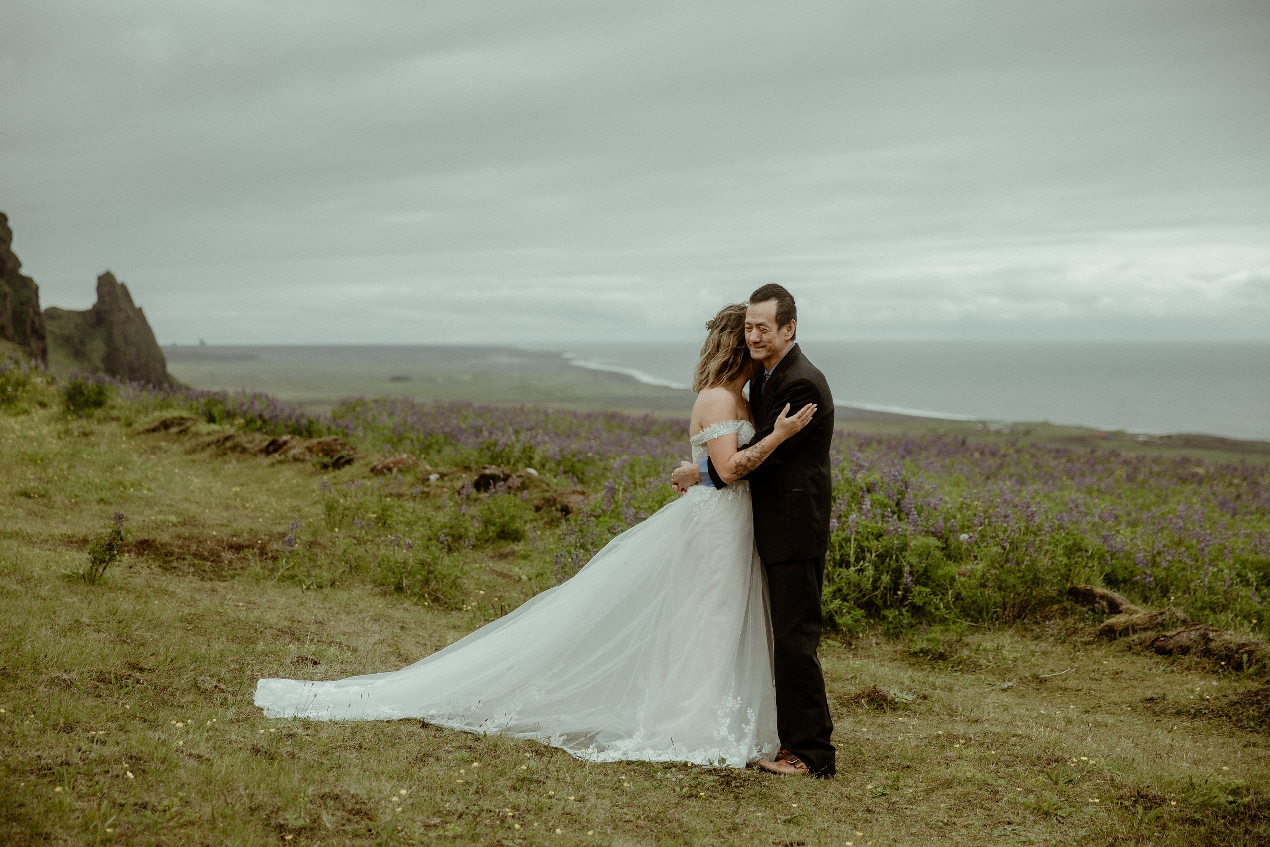 Elopement at Kvernufoss Waterfall. Iceland elopement photo and video | Nikolaichik Photo
