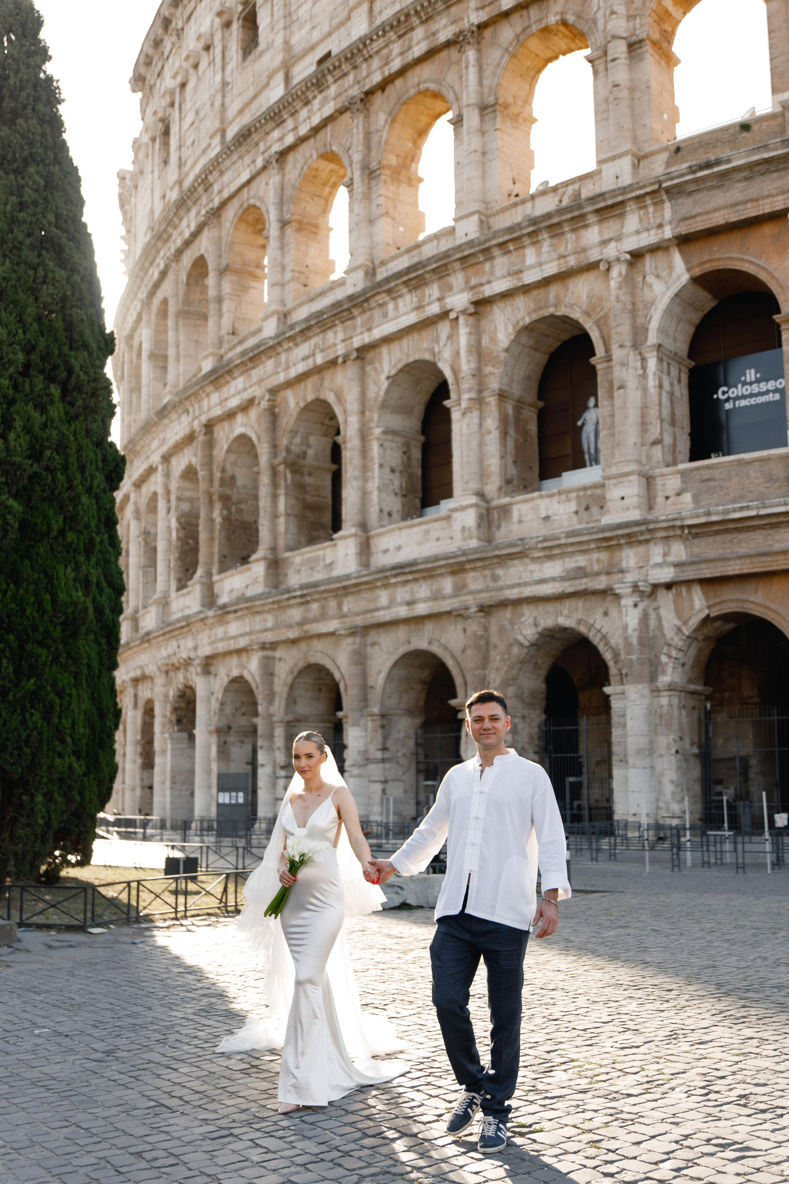 Elopement in Rome. Wedding Photographer Rome Tuscany Como Sicily Puglia Amalfy Italy- Oksana Savenchuk