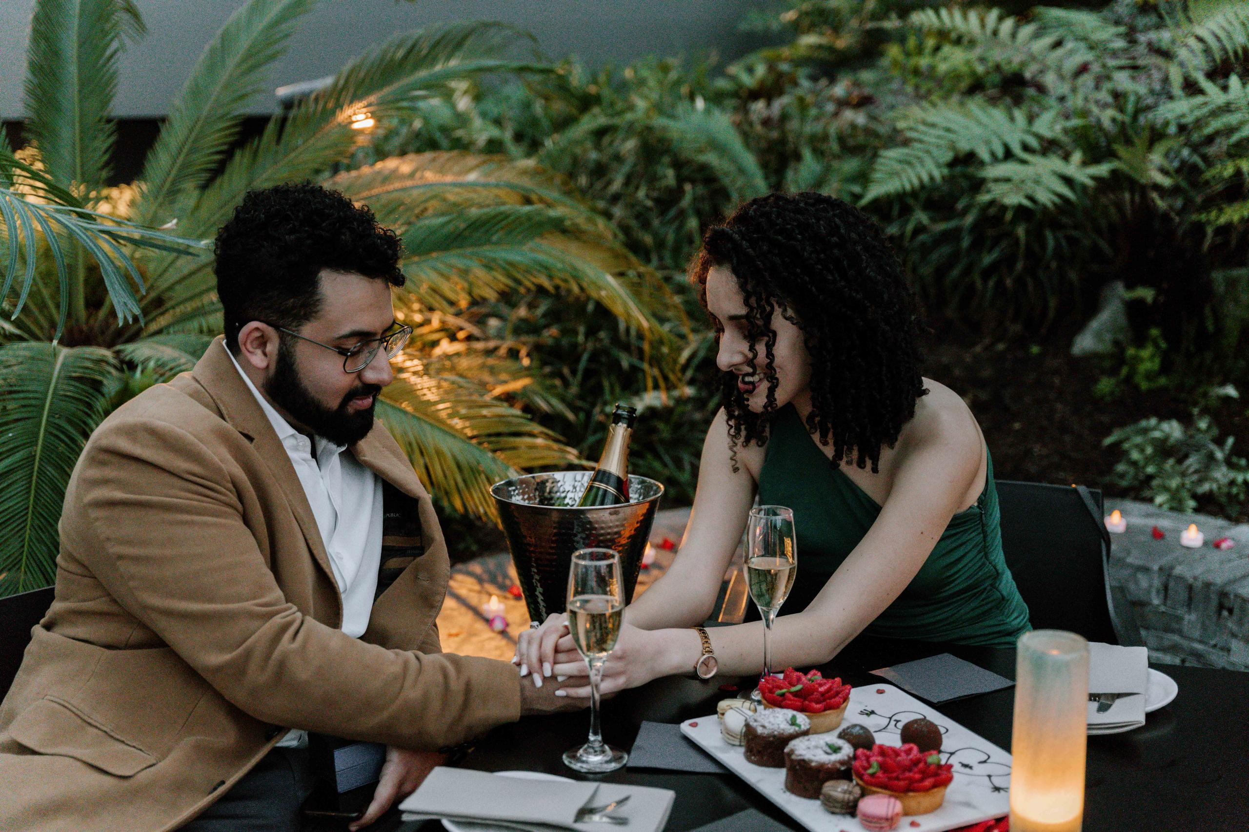 Proposal session at Sky Garden. London portrait and family photographer