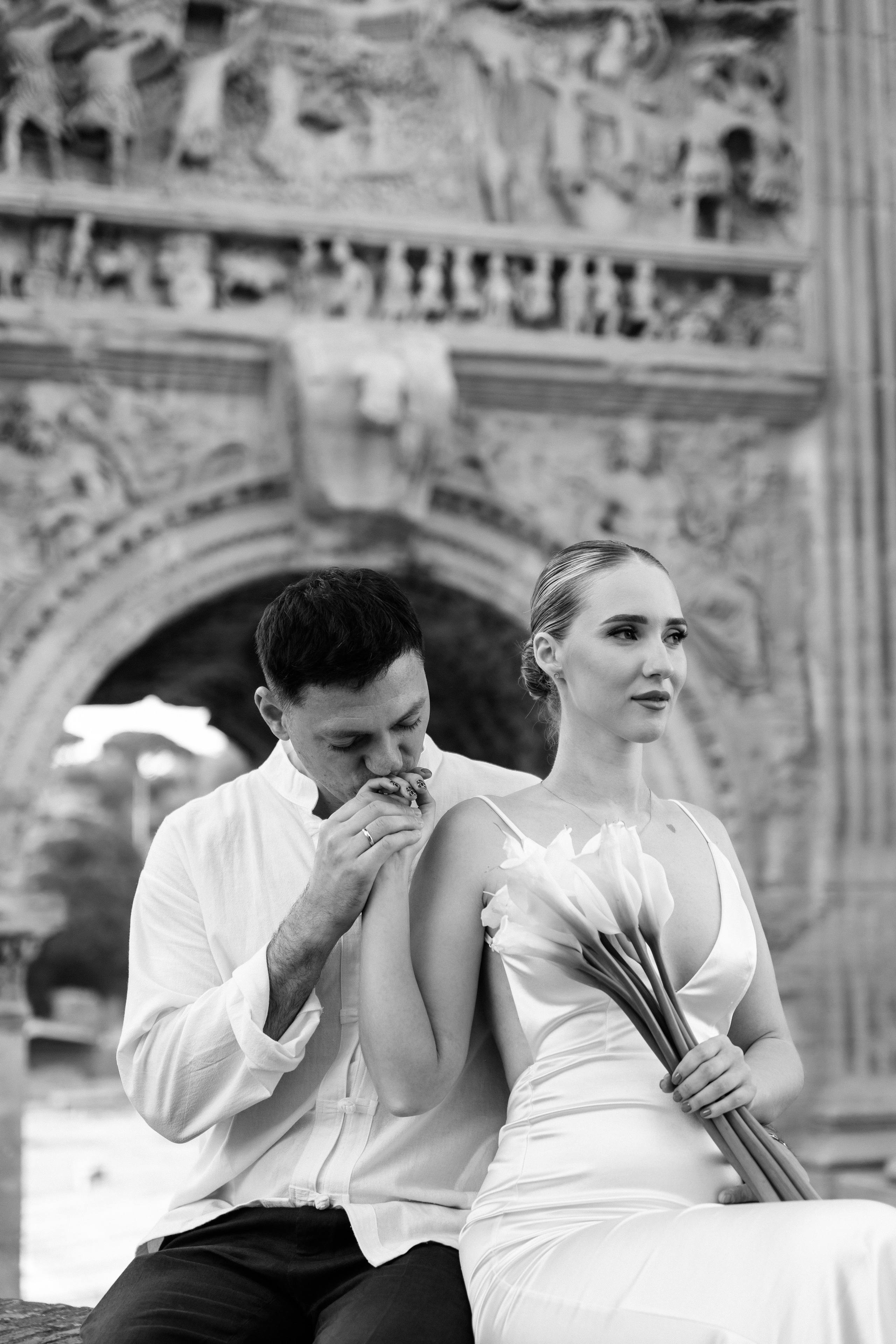 Elopement in Rome. Wedding Photographer Rome Tuscany Como Sicily Puglia Amalfy Italy- Oksana Savenchuk