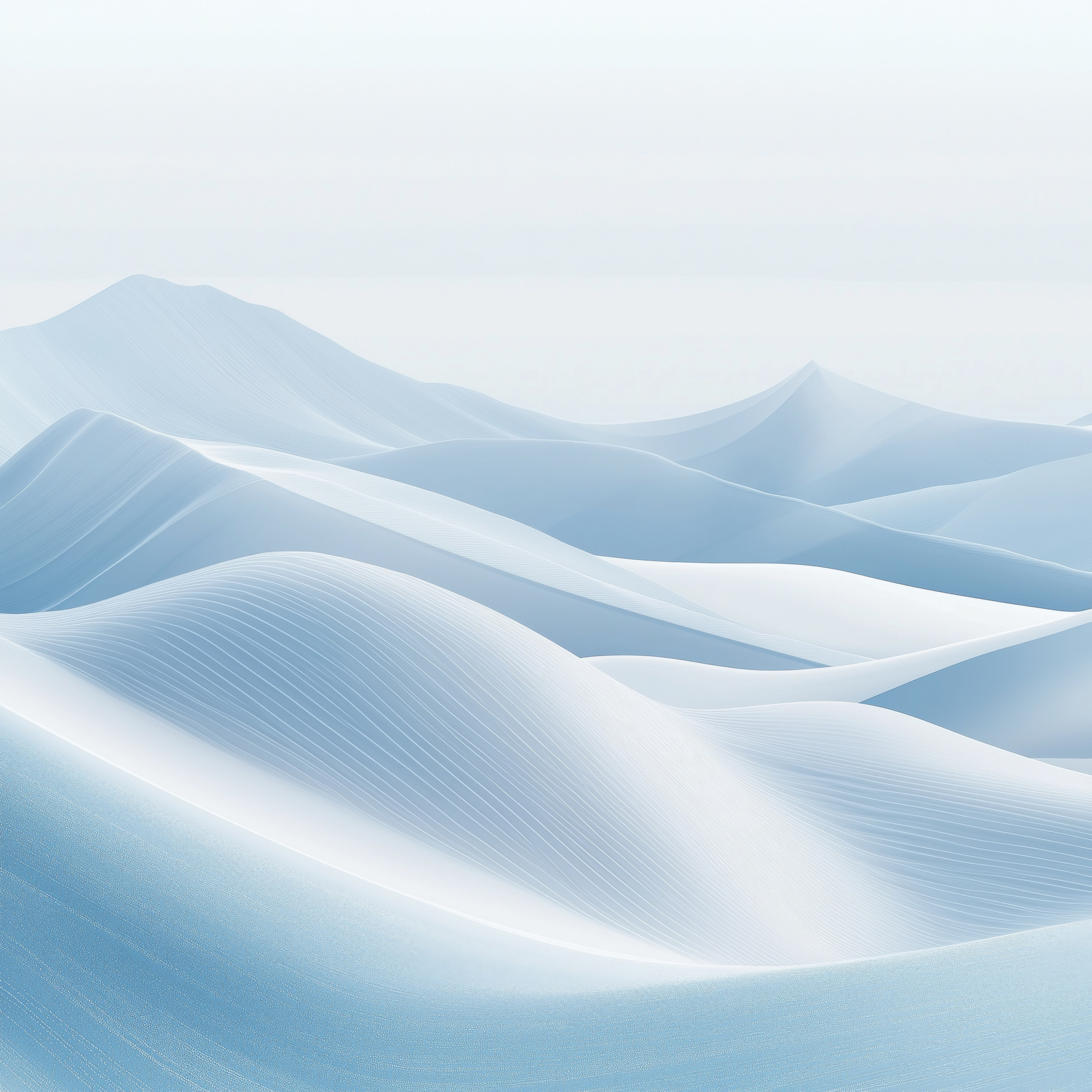 Silent symphony of winter. Lolly Shine. Contemporary digital artist