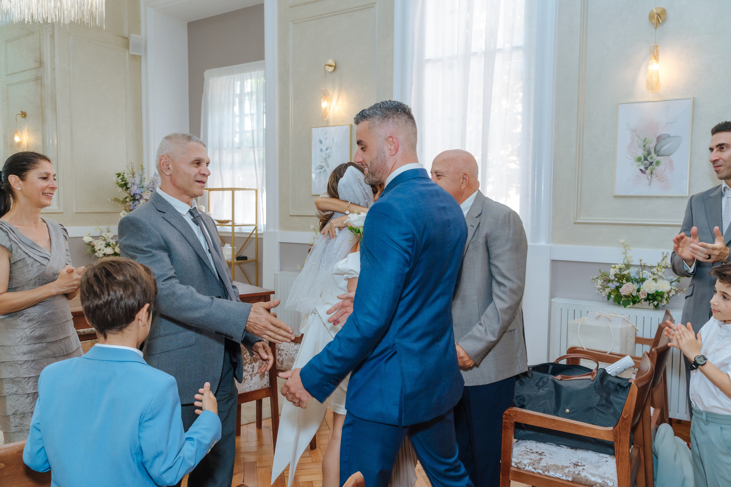 Civil ceremony at Chelsea Old Town Hall,  Wedding in Chelsea, Wedding in London,  wedding photographer in Chelsea, wedding photographer in London