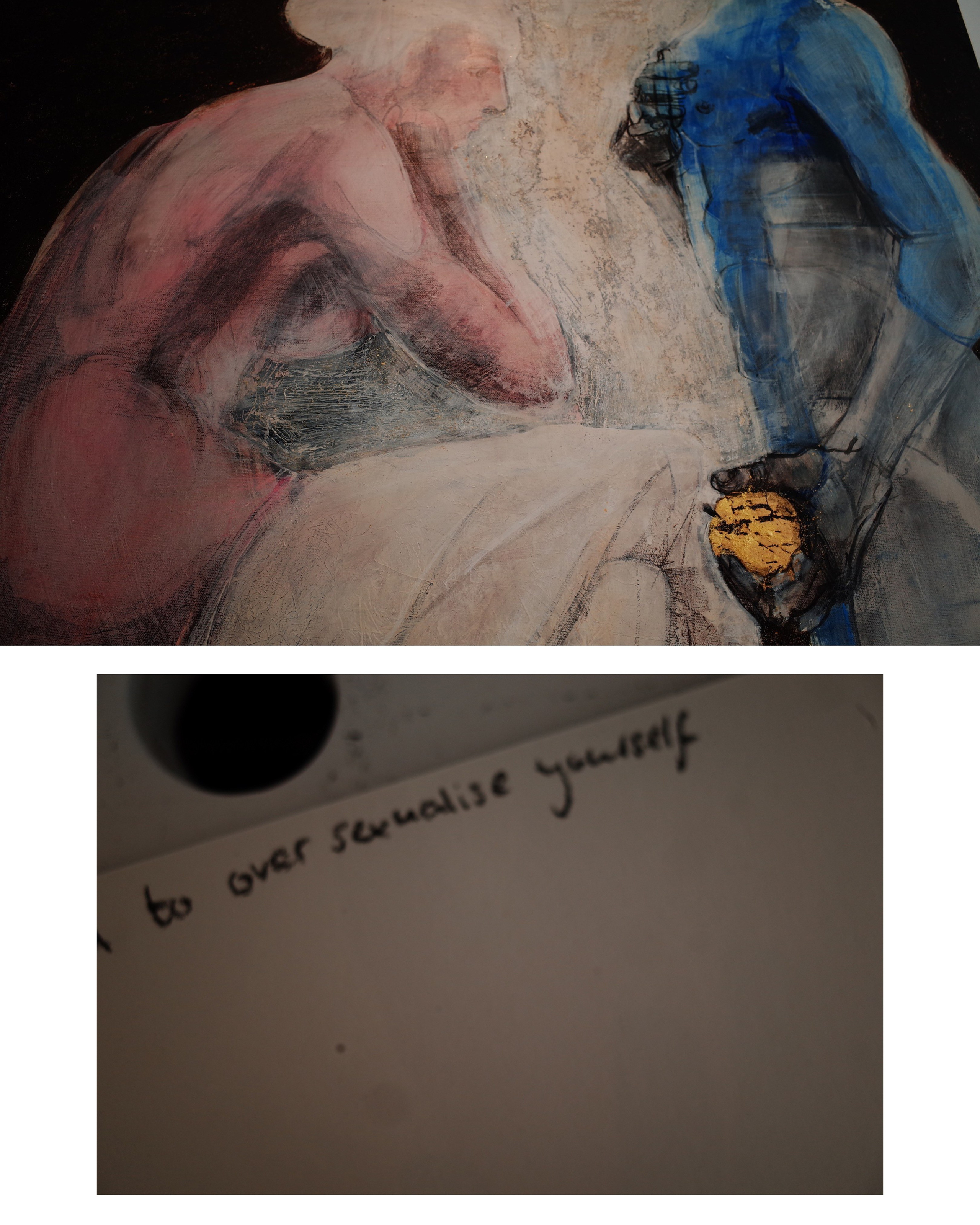 Art Touch performance. Victoria Dini. Art photography in London / Folkestone, UK