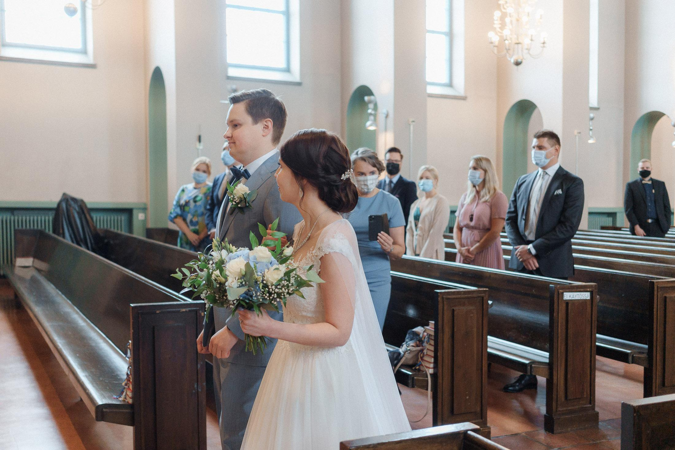 Salla&Antti, hääkuvaus Martin kirkko ja Juhlakartano Kappelinranta