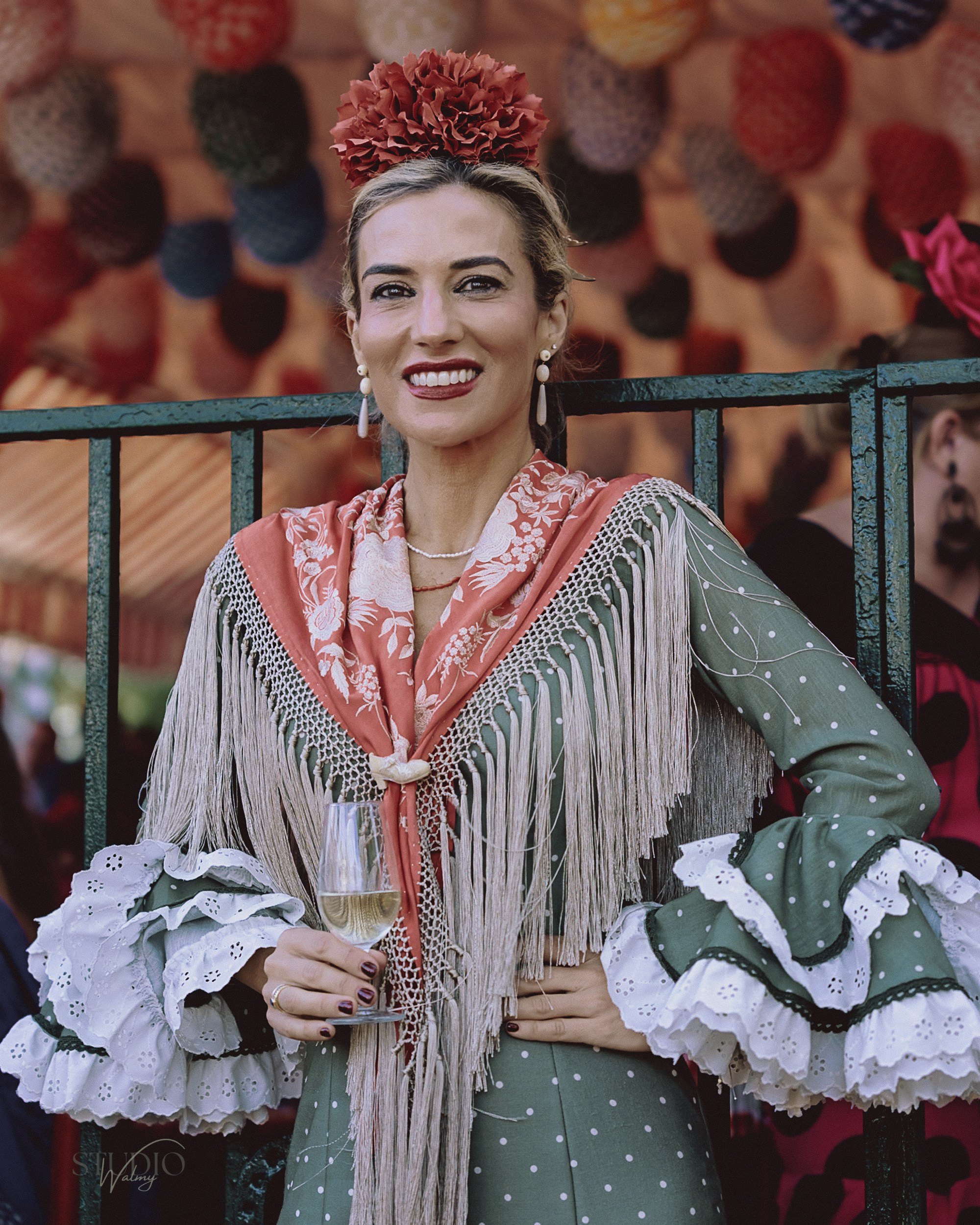 Sesión de fotos en feria de Abril de Sevilla. Inicio