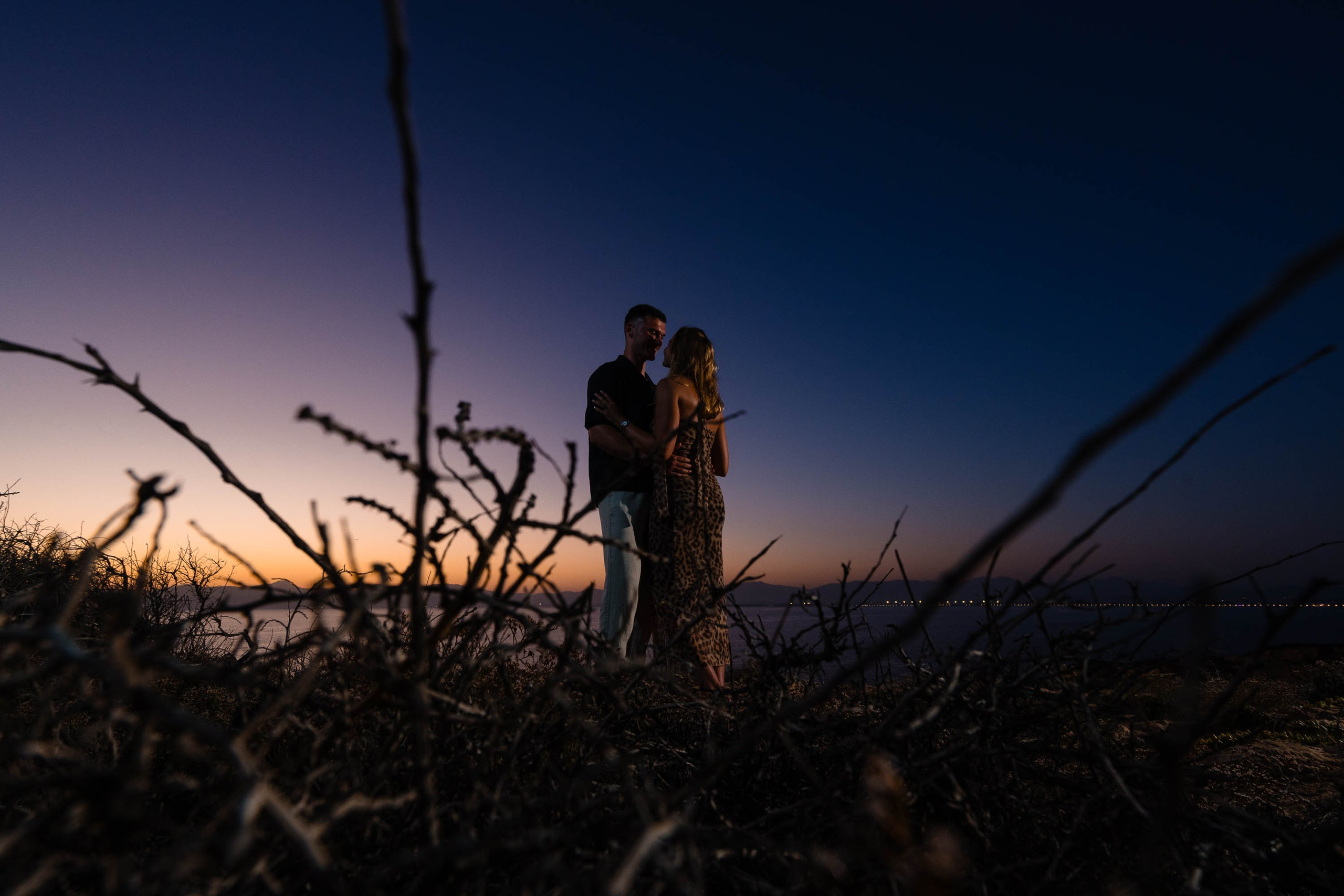 Dusk Wedding Proposal Cap Rocat. Mallorca Wedding, Corporate & Social Photographer