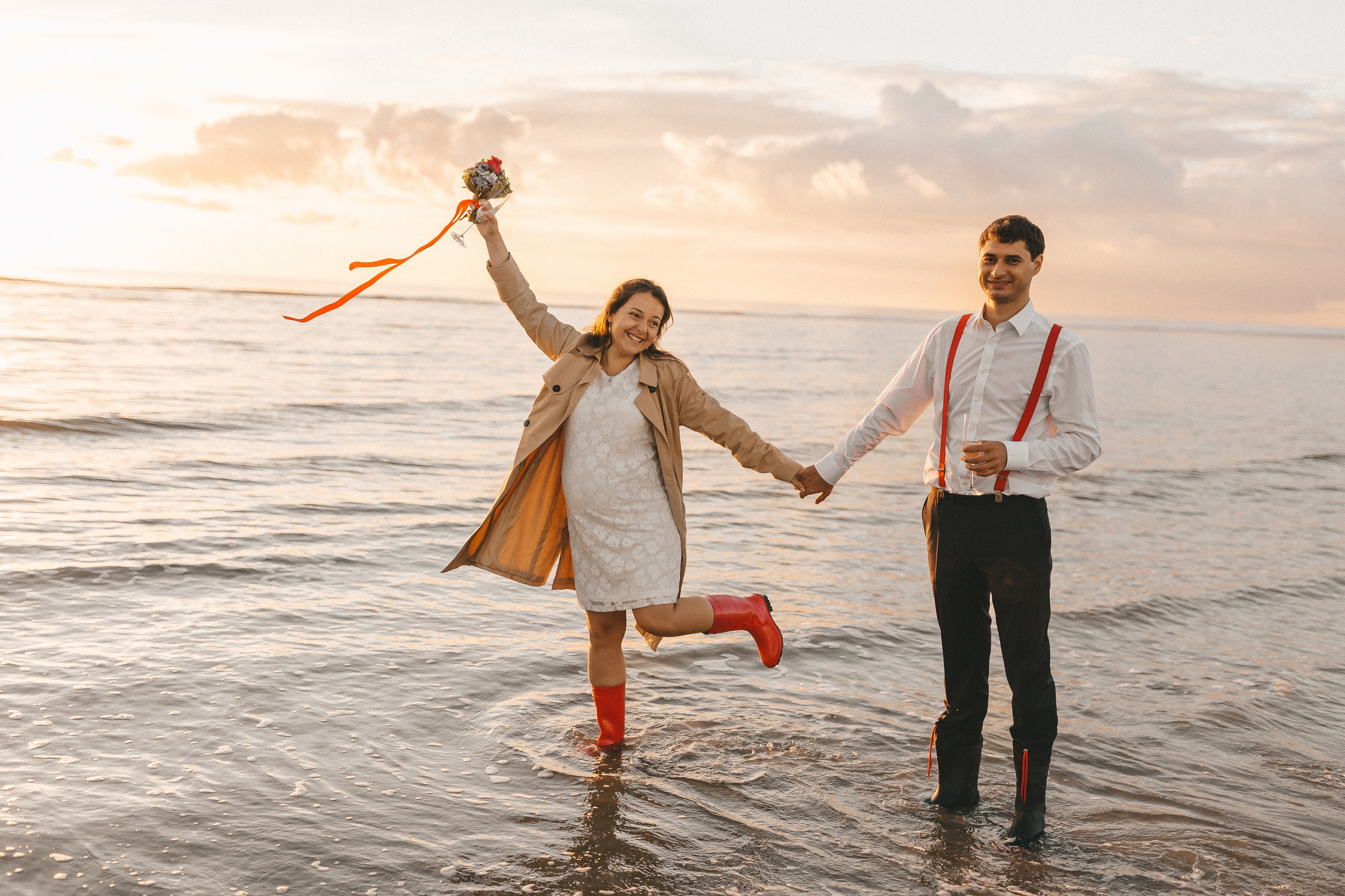 Свадьба в Дании: город Тённер и пляж на острове Рёмё. Фотограф в Германии — Мария Чистякова