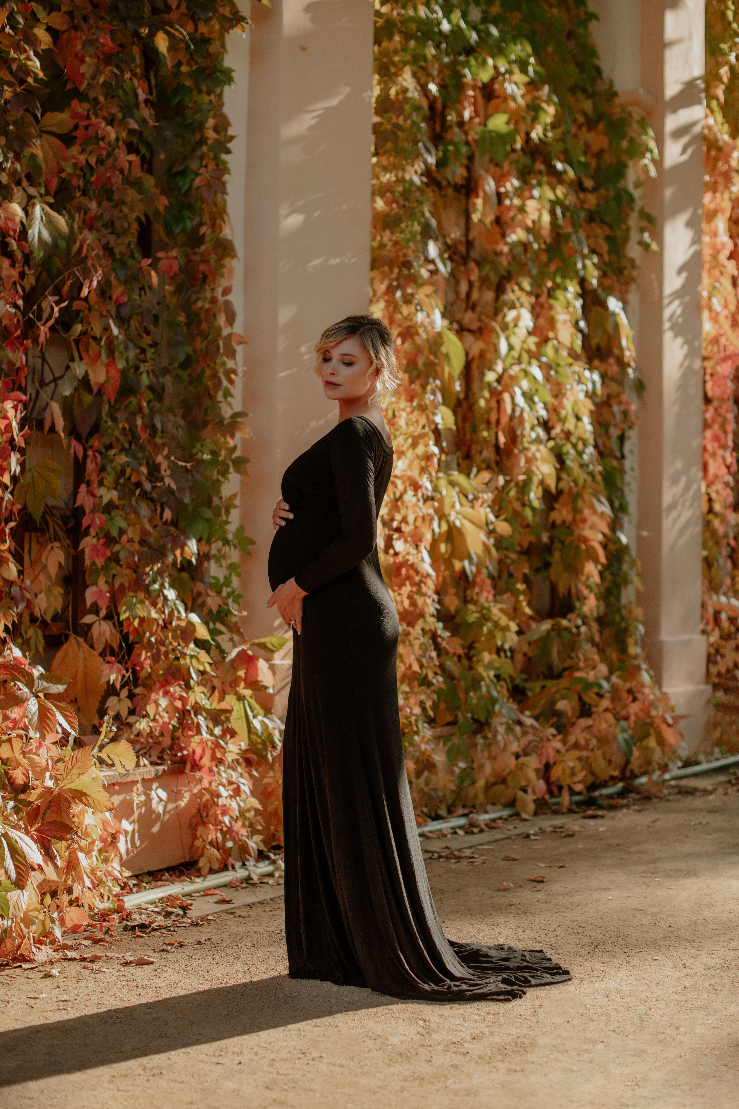 Těhotenské focení. Profesionální fotografka v Praze Anastasia Haritonova