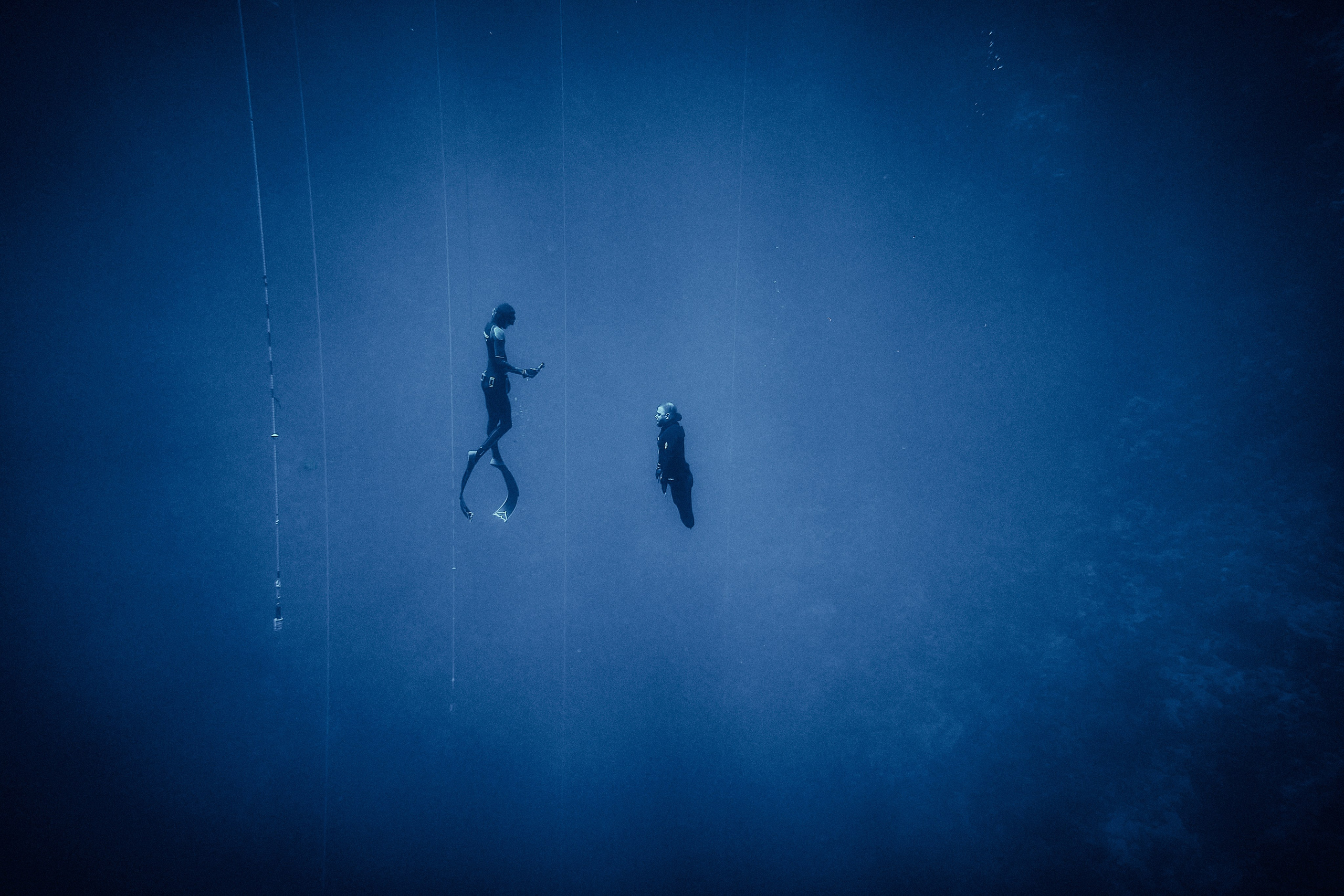 Fotograf podwodny Andriej Szypiłow. Portret podwodny. Underwater photographer Andriej Szypilow. Underwater portrait.