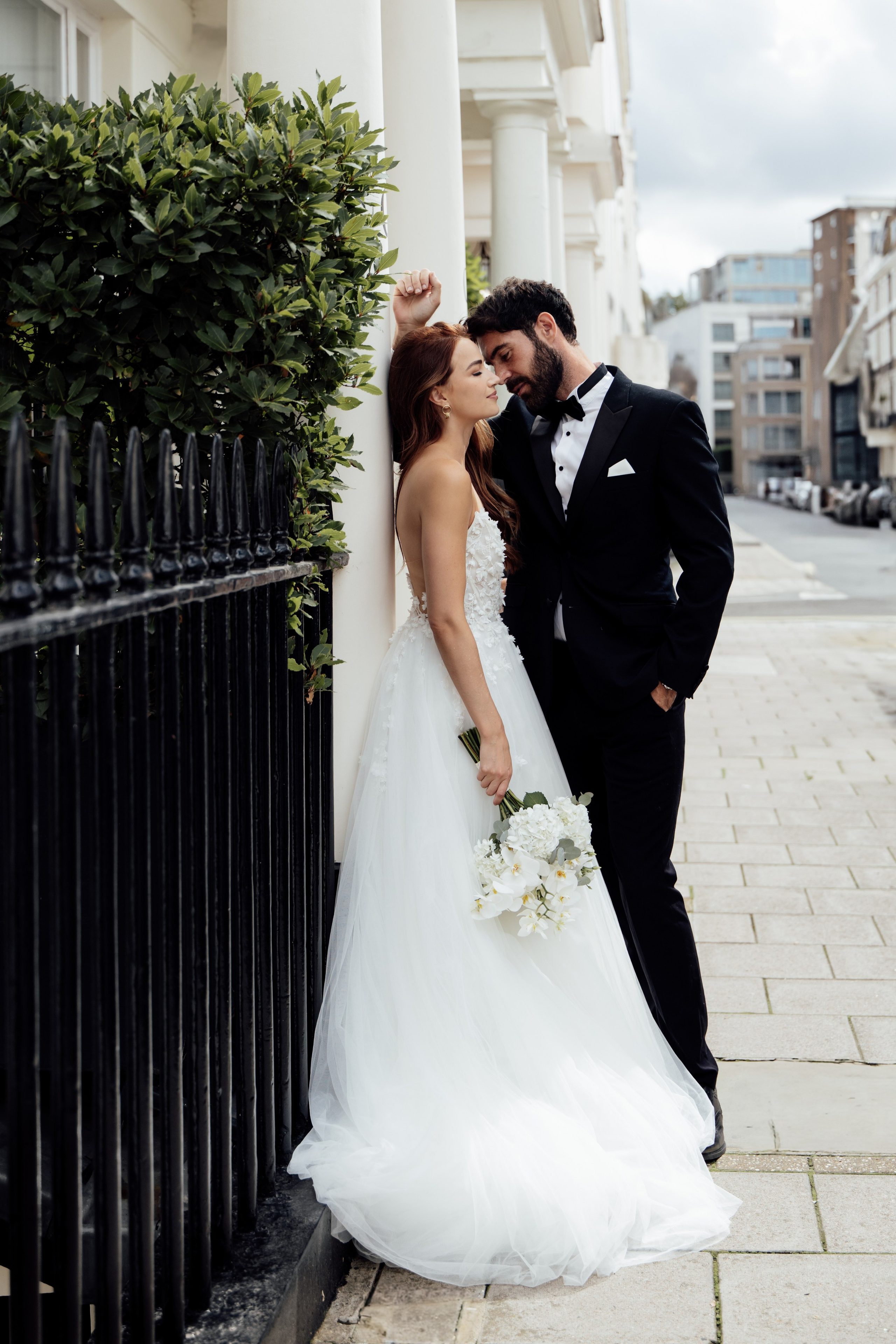 Elegant Wedding London Belgravia Elopement couple. Timeless Wedding & Event Photography — based London, working across Europe