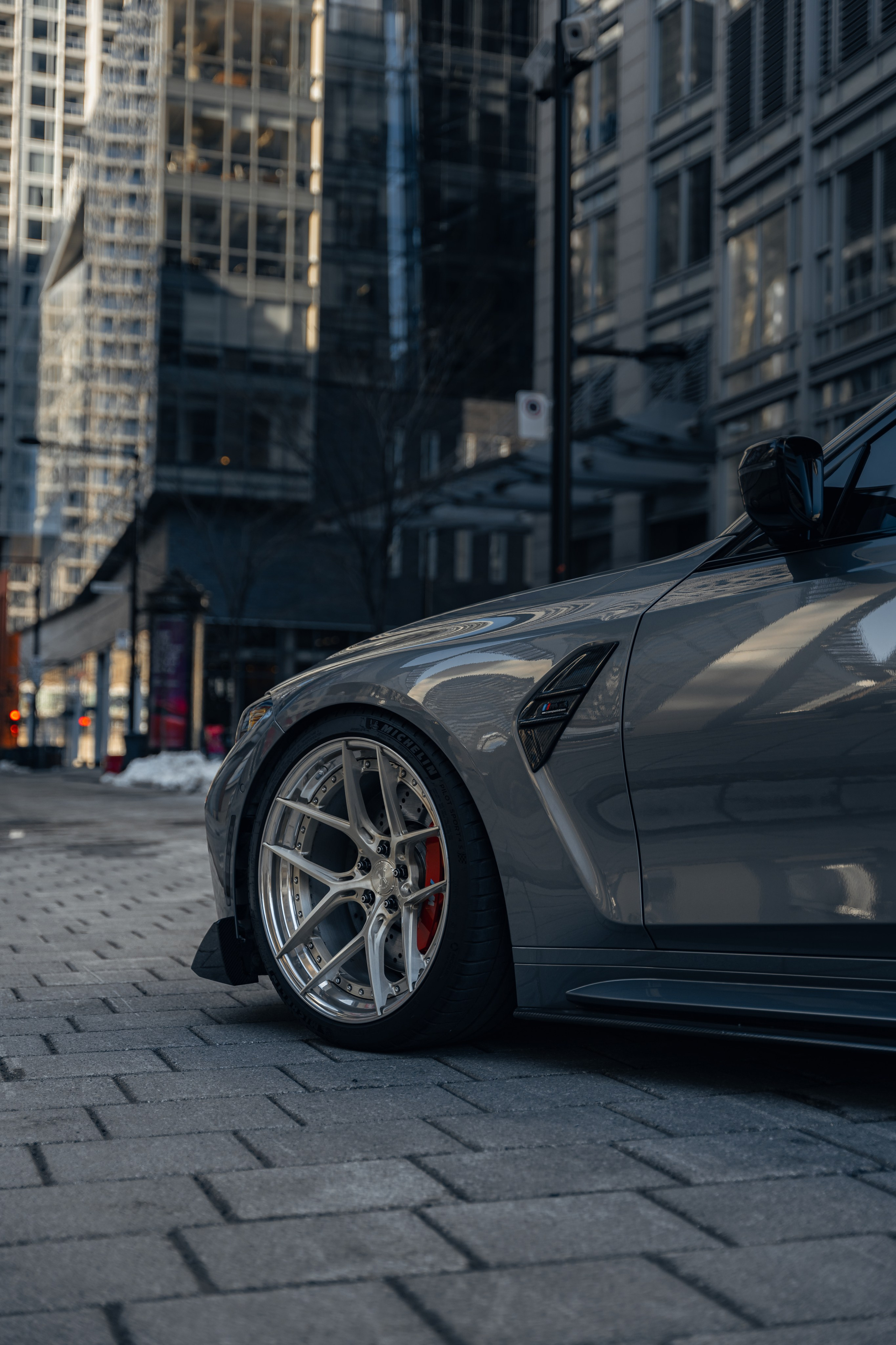 BMW M3 G80 Downtown Montreal. Photographe de voitures à Paris — Vitalii Motruk