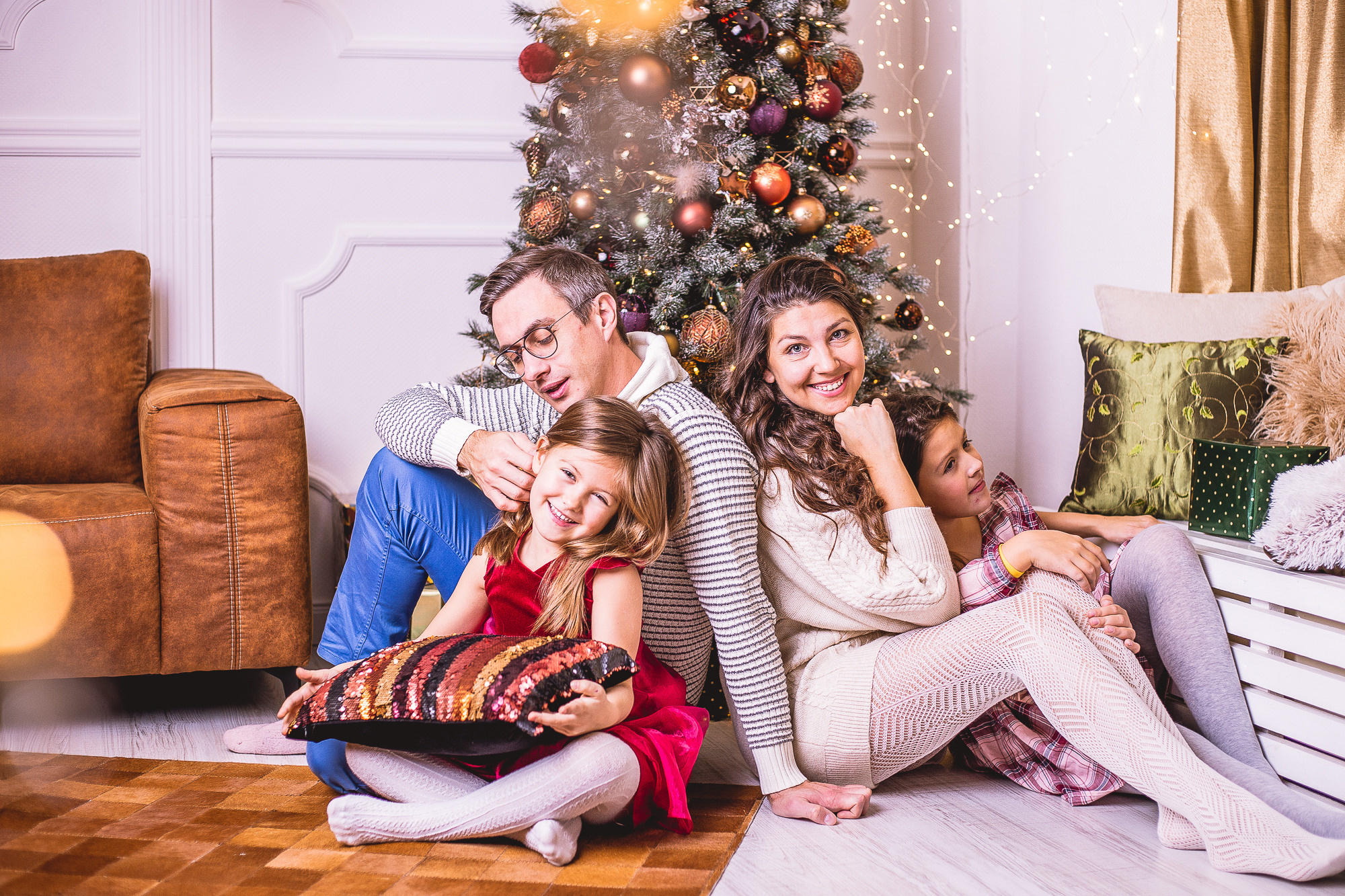 Familien Weihnachtsshooting. Hochzeitsfotografie in Berlin Nataliia Schütze