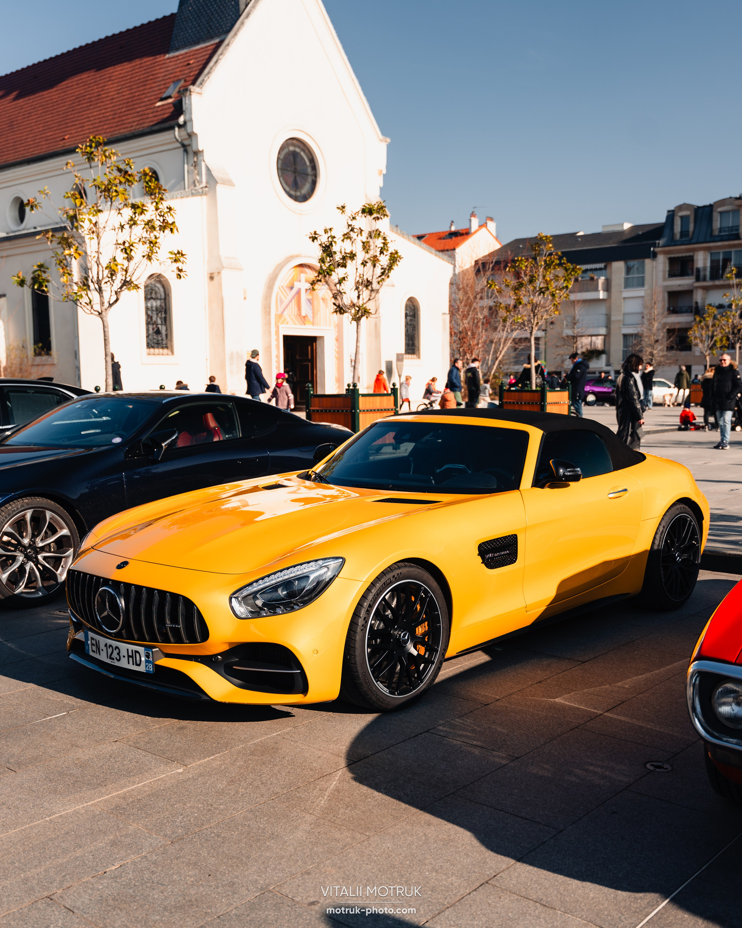 Rassemblement Colombes 16 fevrier 2025. Photographe de voitures à Paris — Vitalii Motruk