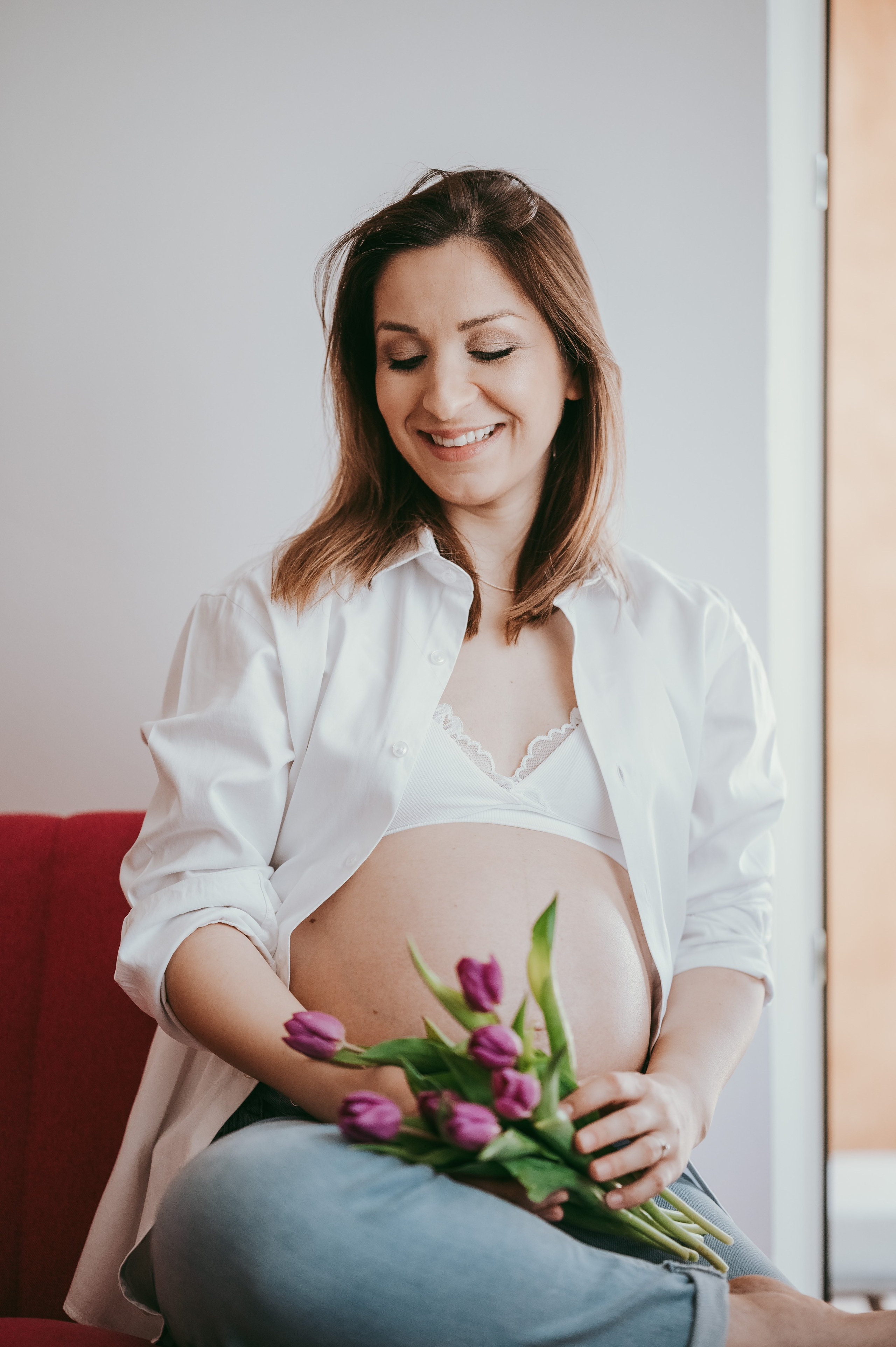 Sanja i Marko, fotografisanje trudnoce kod kuce. Deciji i porodicni fotograf u Beogradu Oksana Skendzic