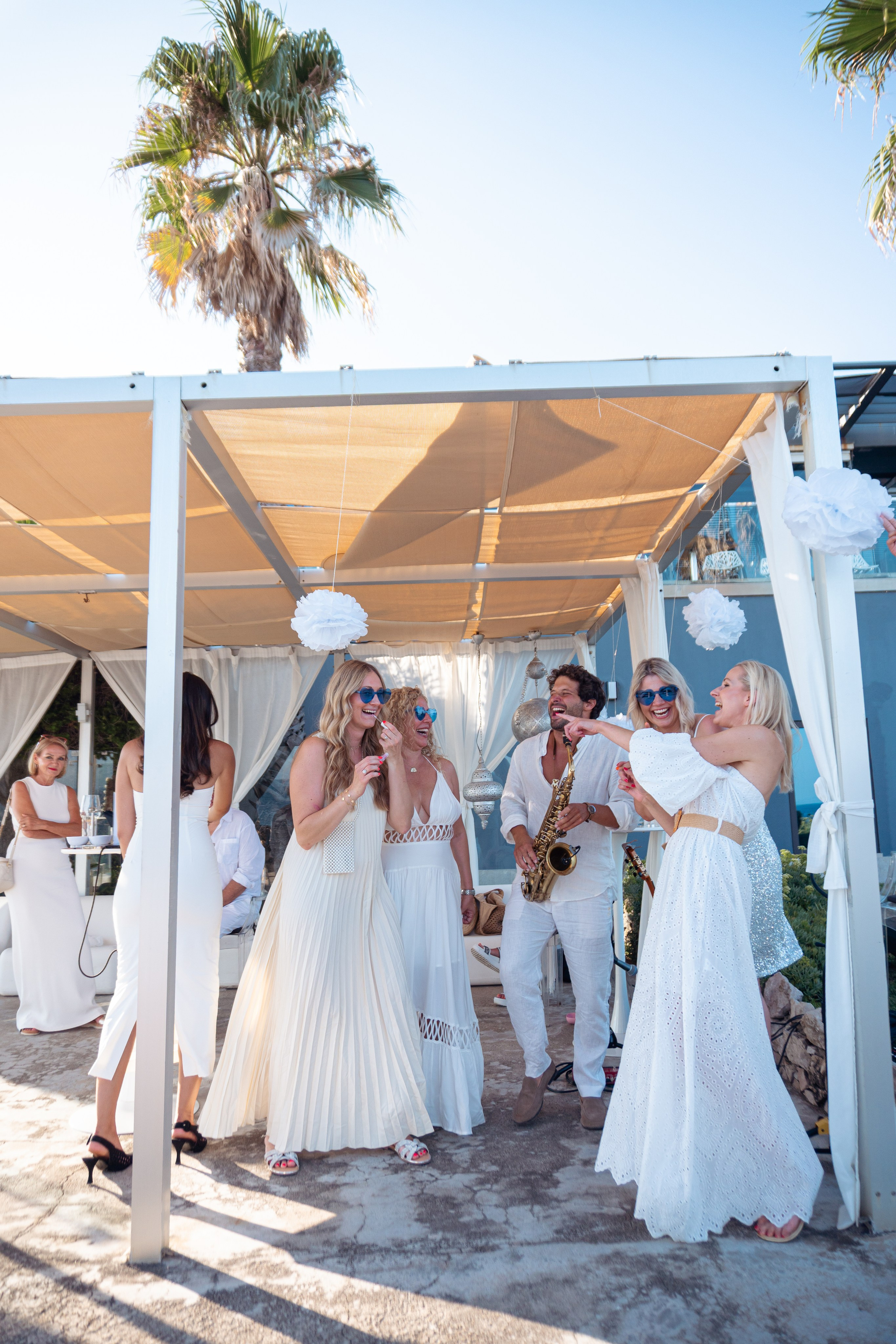 Sax on party. We are illustra. Where creativity meets strategy