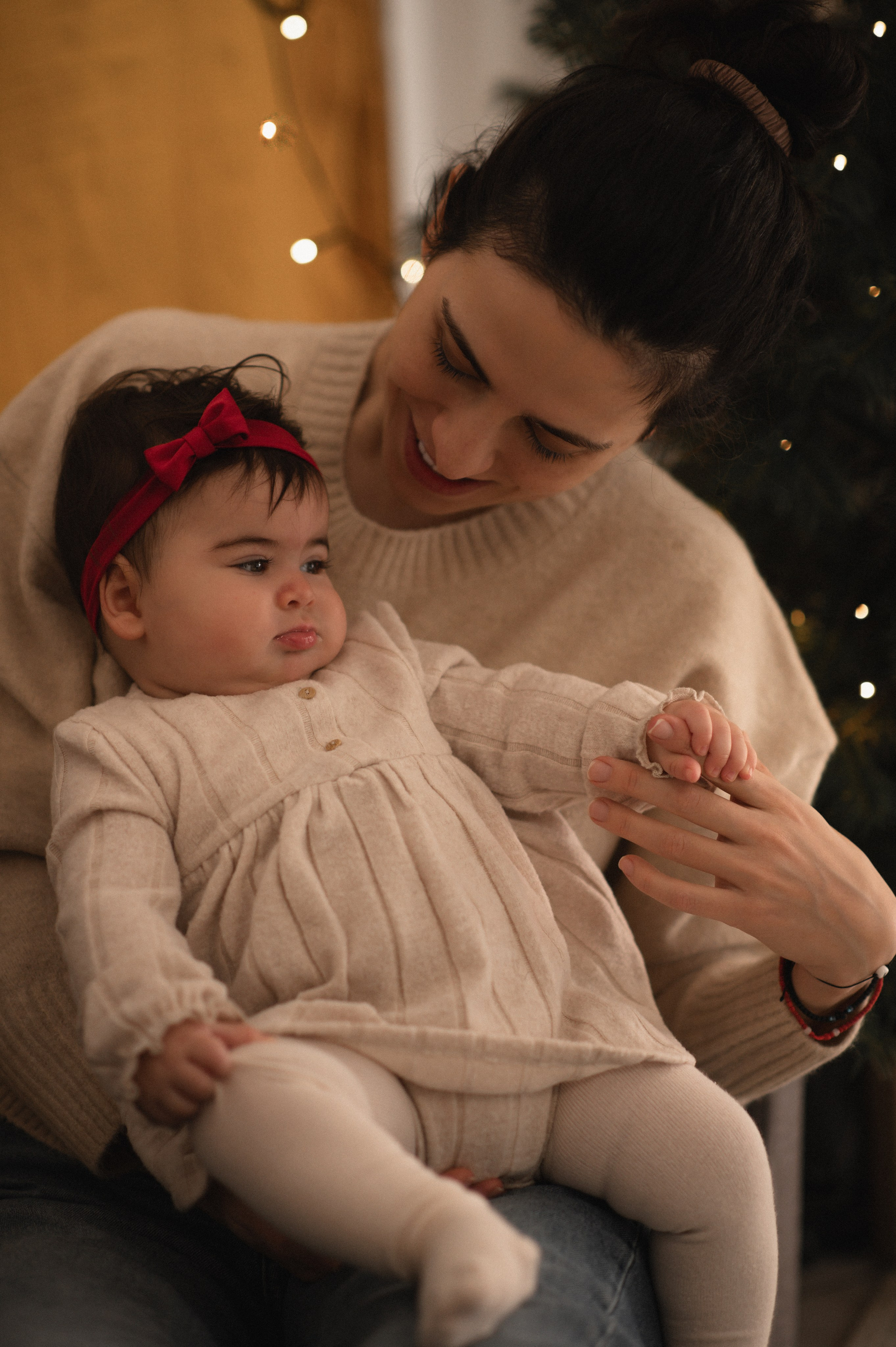 First Christmas. Family, children, portrait, and event photography in Thessaloniki