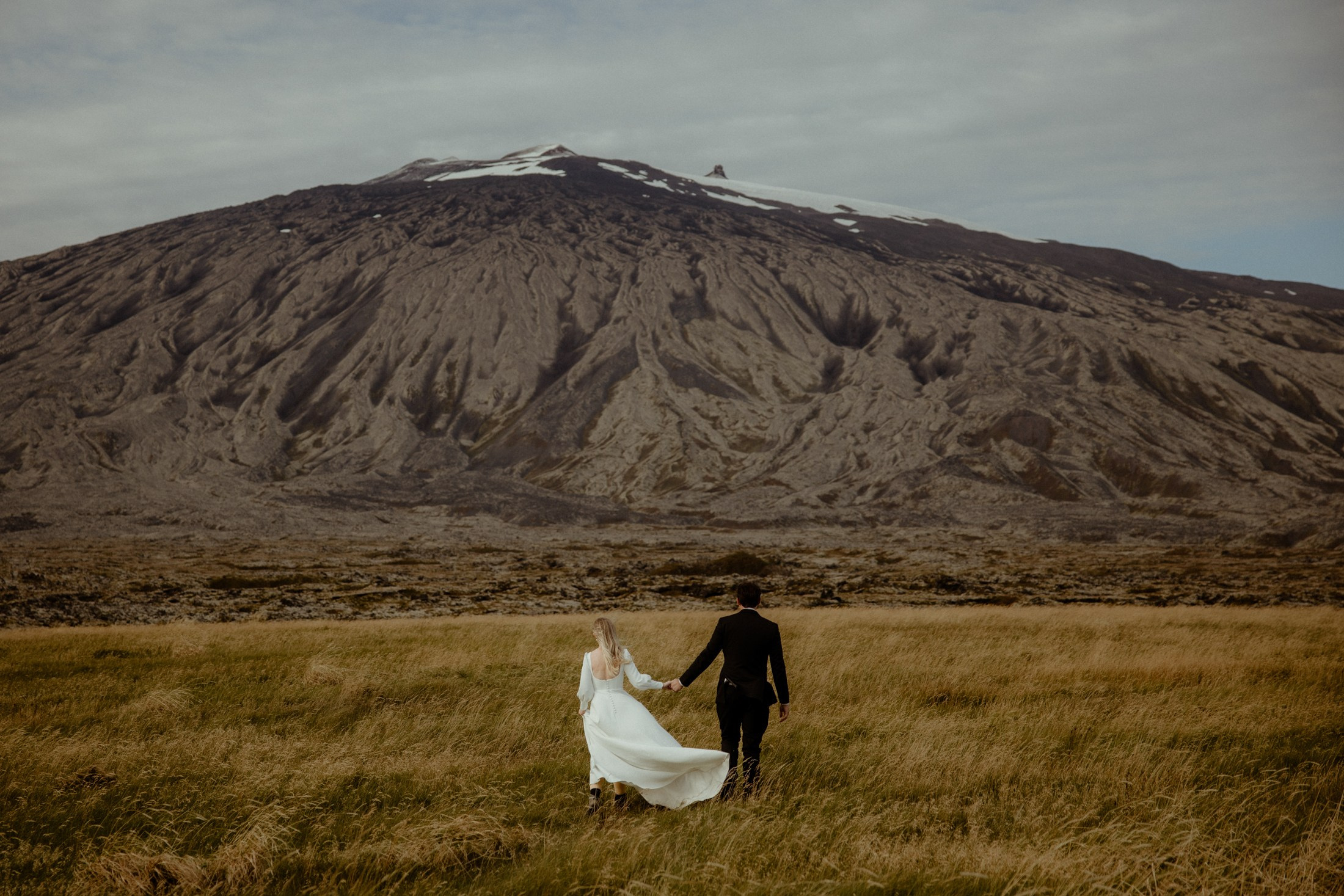 Iceland elopement at Budir Black Church | Snæfellsnes wedding by Iceland elopement photographer & videographer. Iceland elopement photographer & videographer