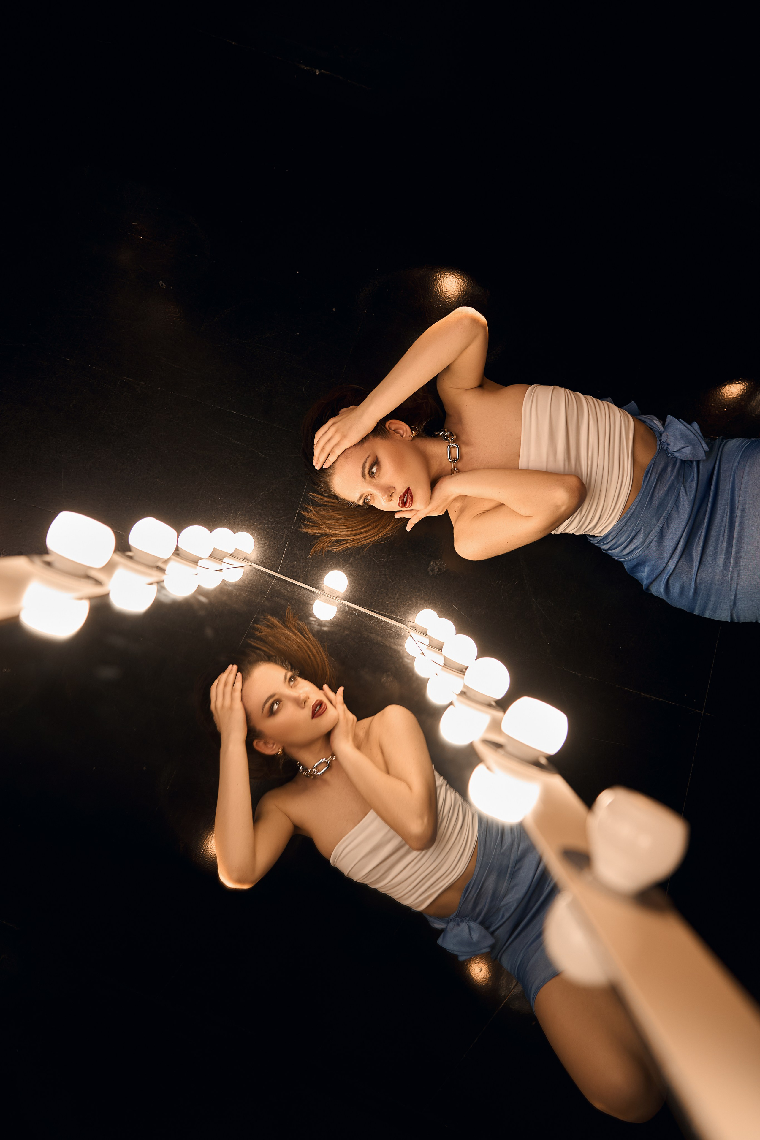 Studio-Shooting. Portraitfotografin Natalia Calcagnile